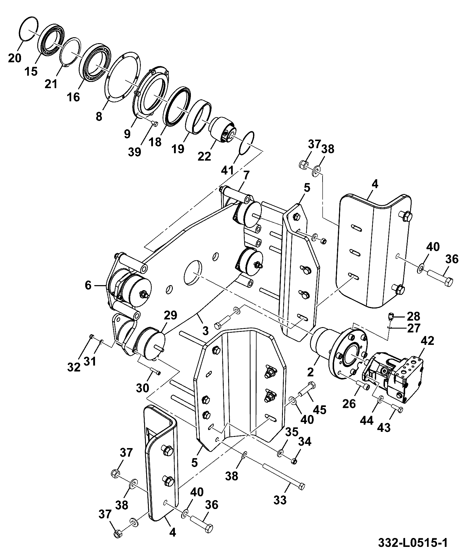 Мотор 332/L5670 JCB