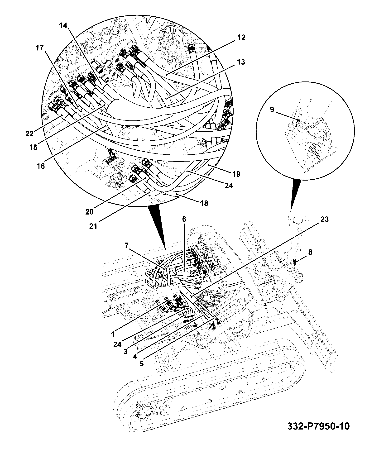 Шланг 333/P6054 JCB