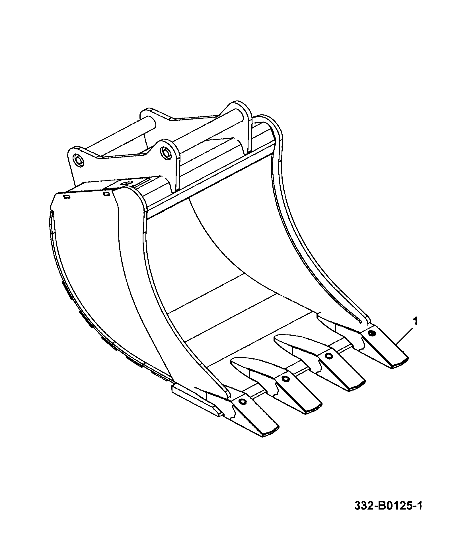 Ковш 332/B0125 JCB