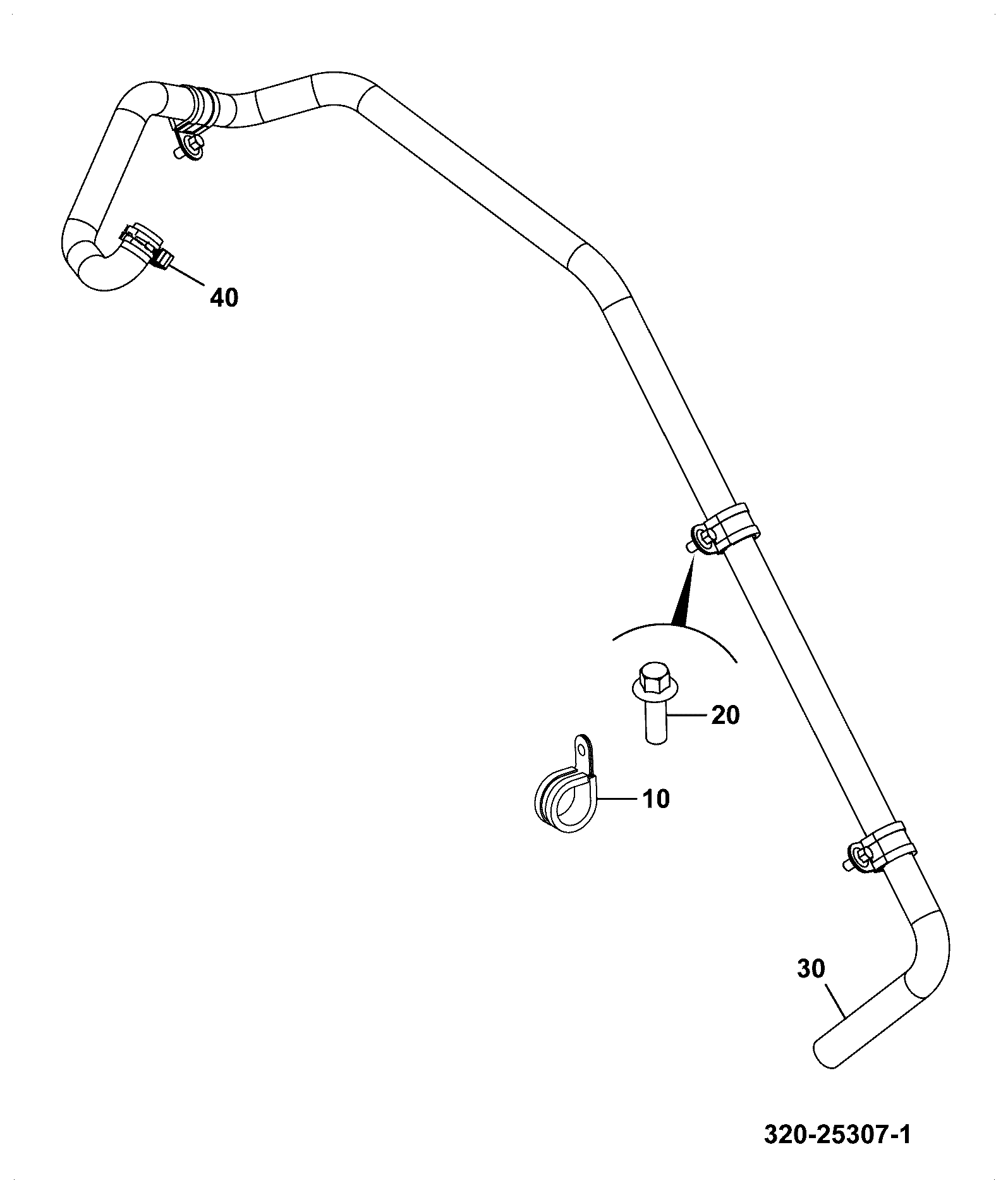 Шланг 320/A7562 JCB