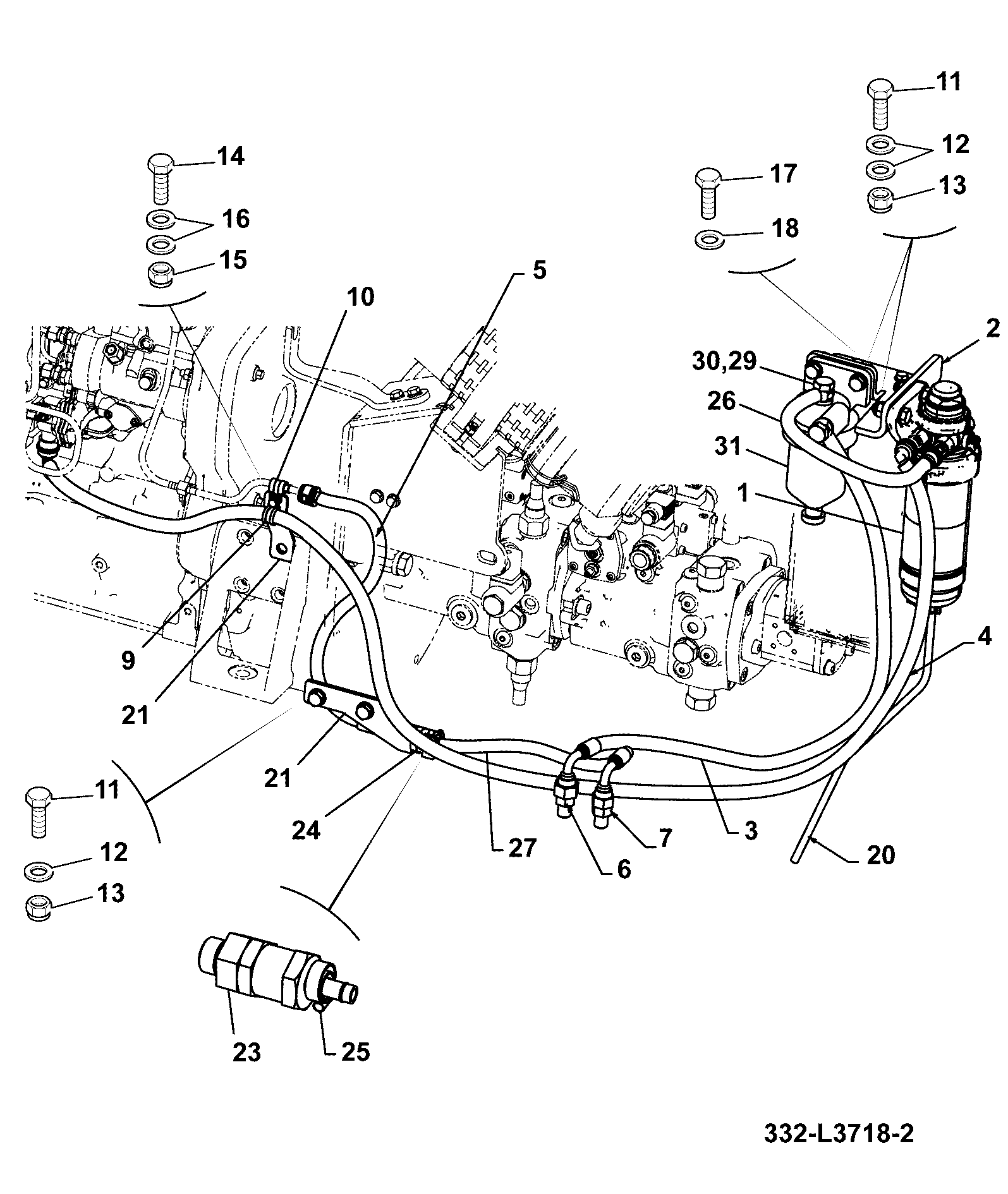 Крепление 333/L2445 JCB
