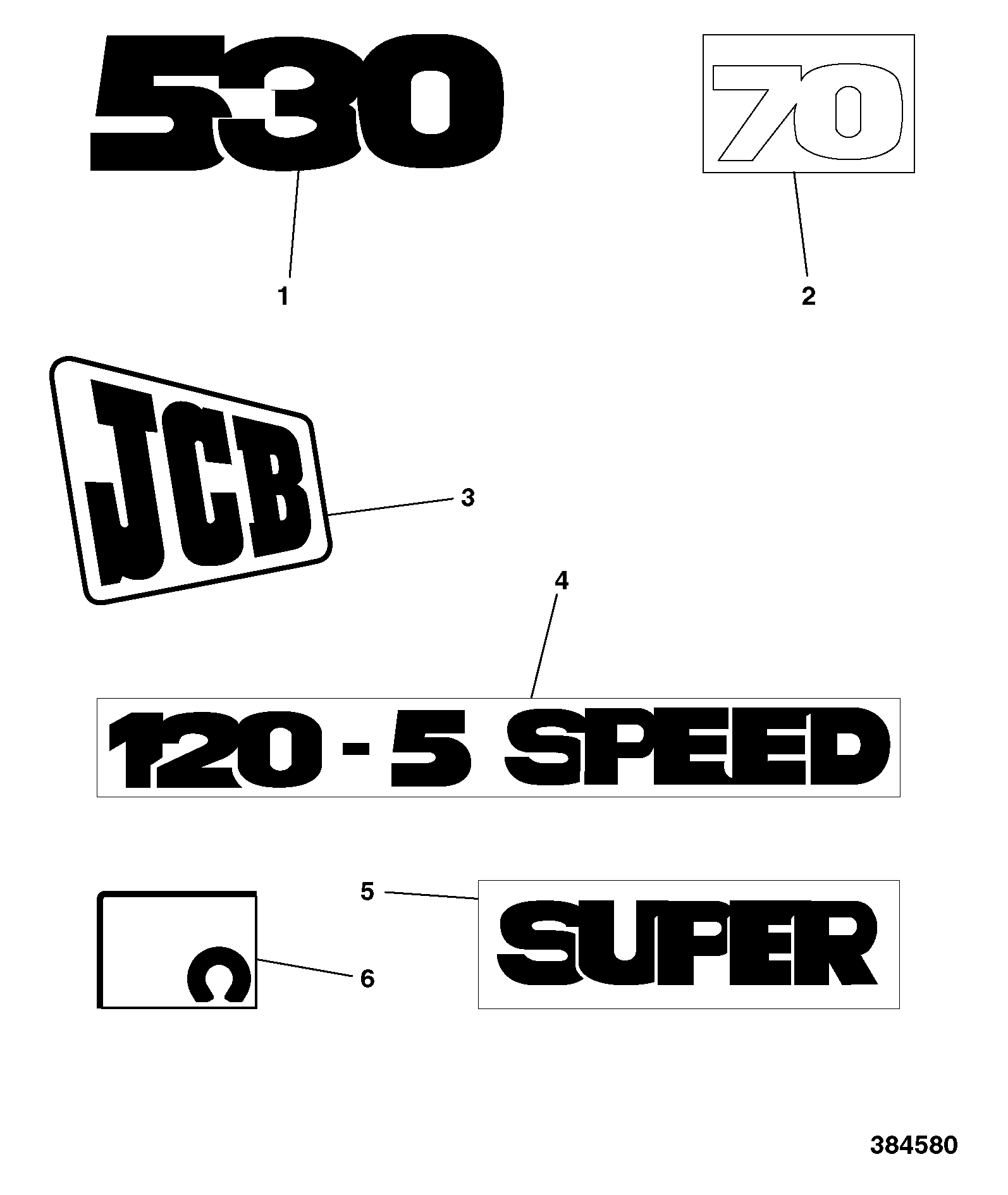 Наклейка 817/04492 JCB