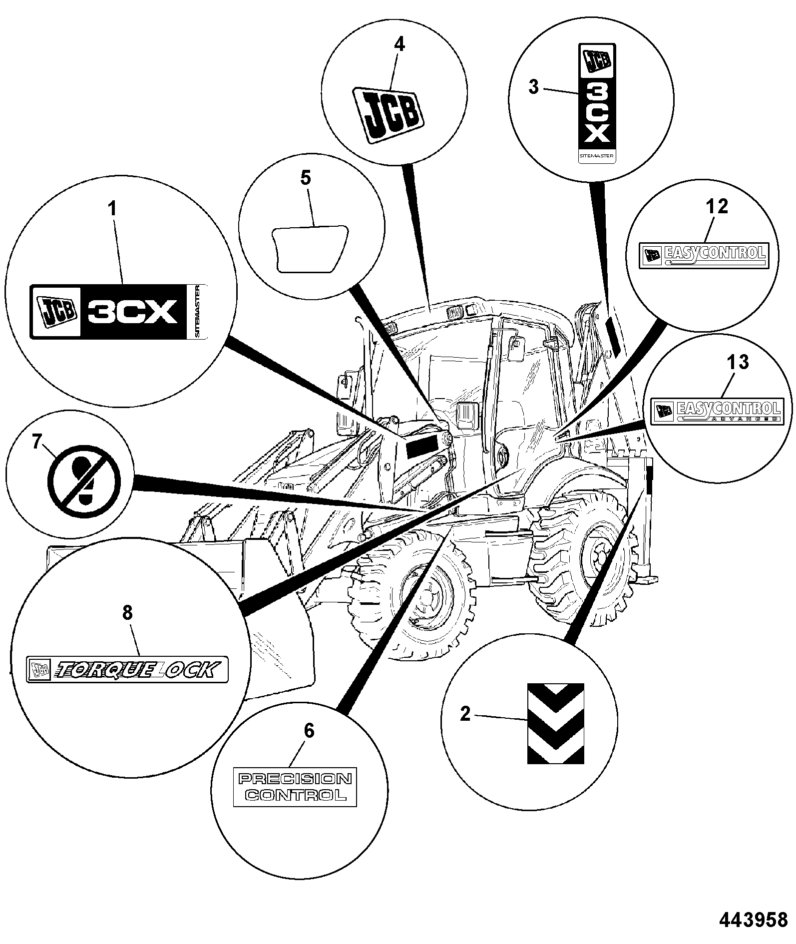 Наклейка 817/20033 JCB