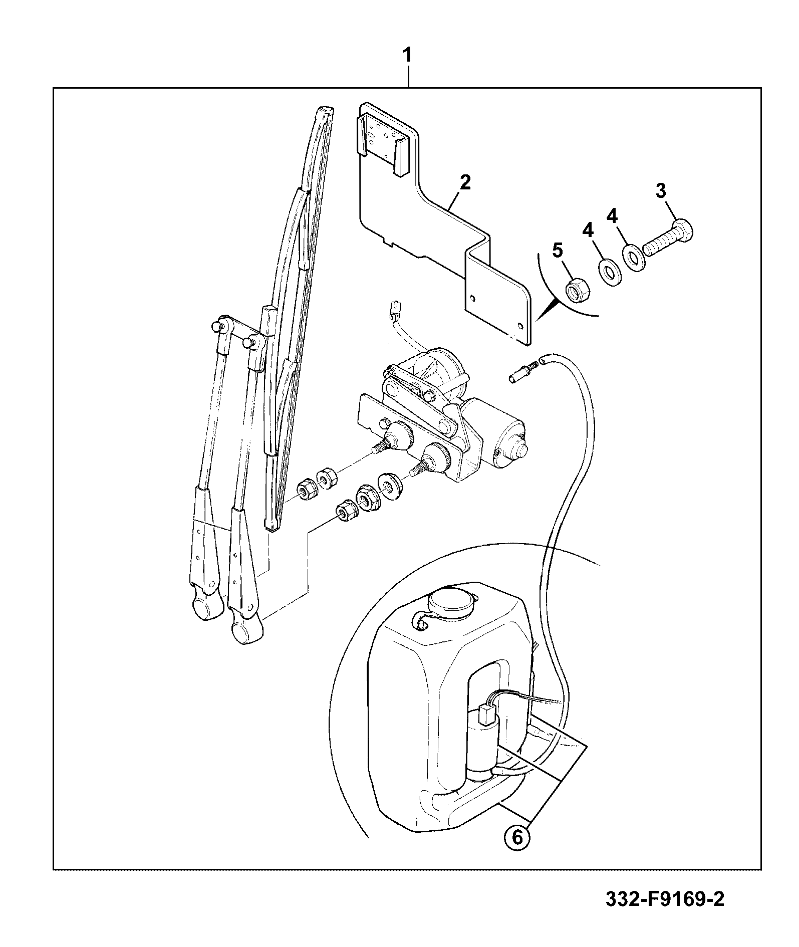 Стеклоочиститель 296/02342 JCB