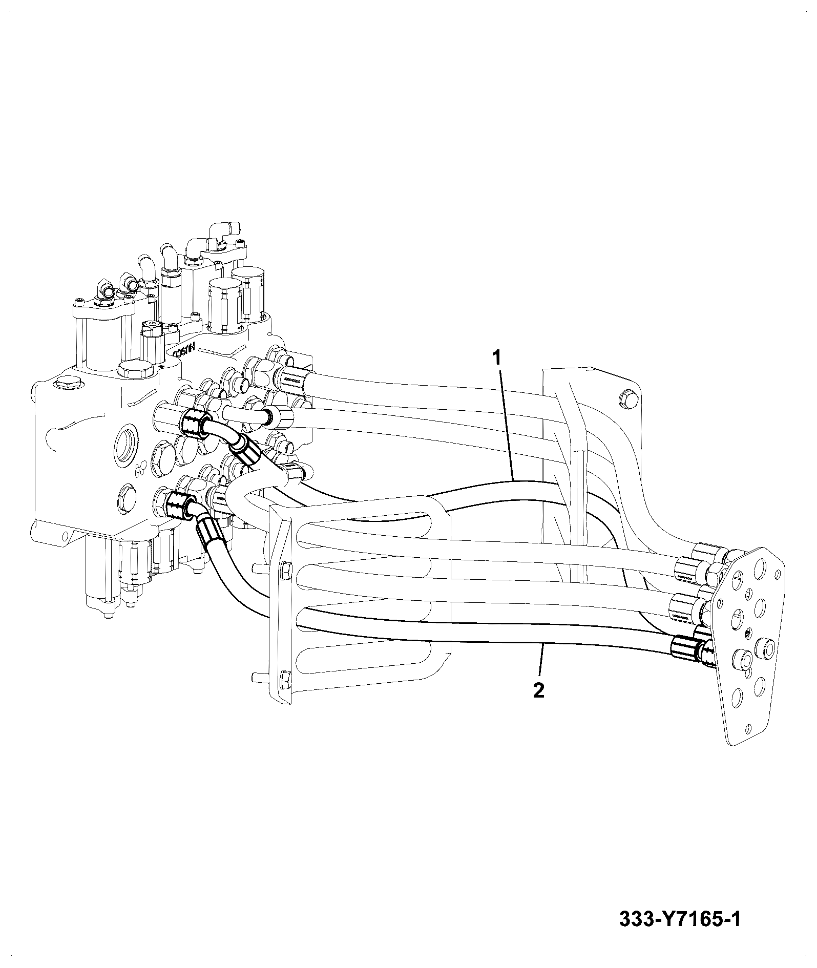 Шланг 333/Y4563 JCB