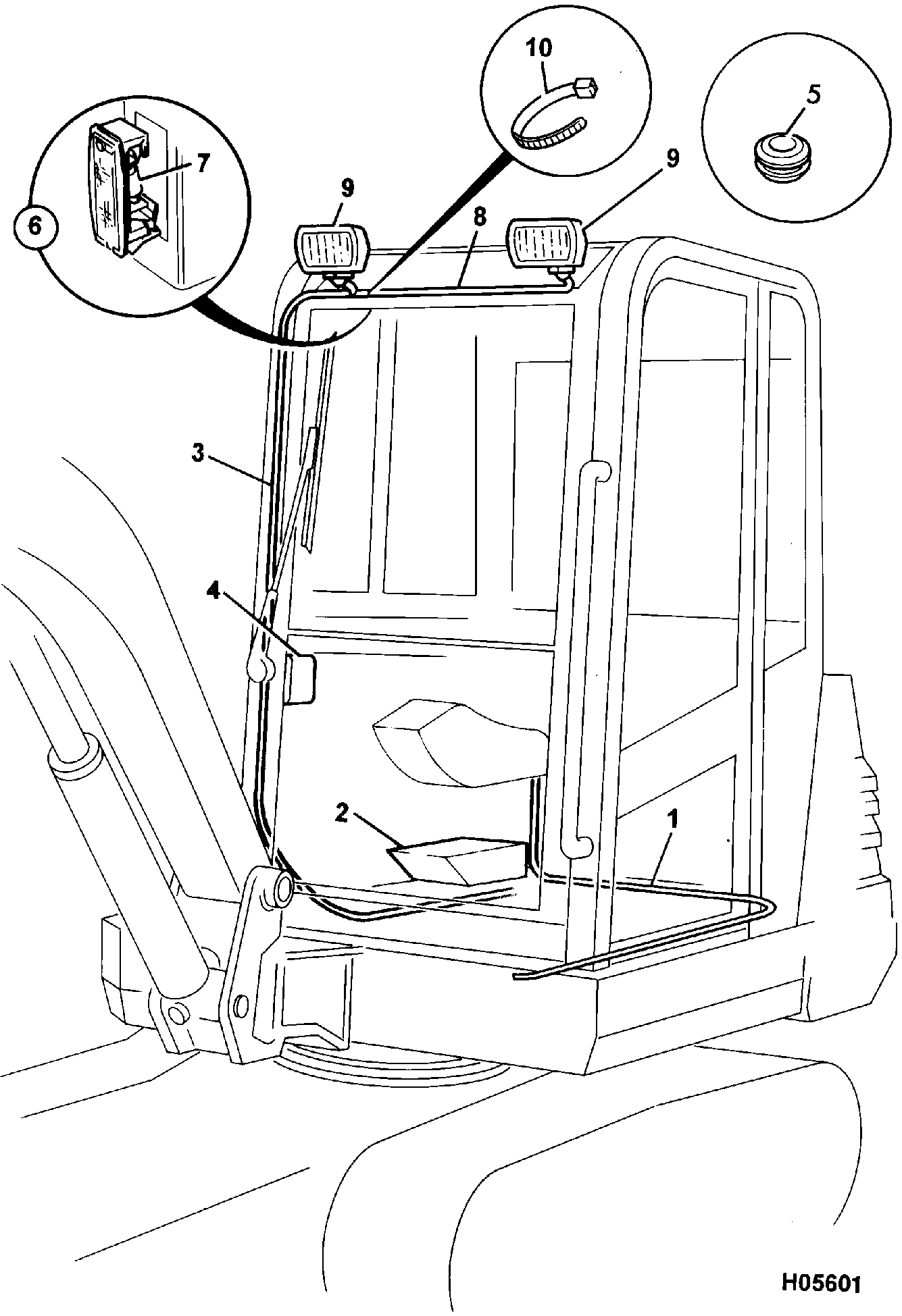 Жгут проводов 718/15200 JCB