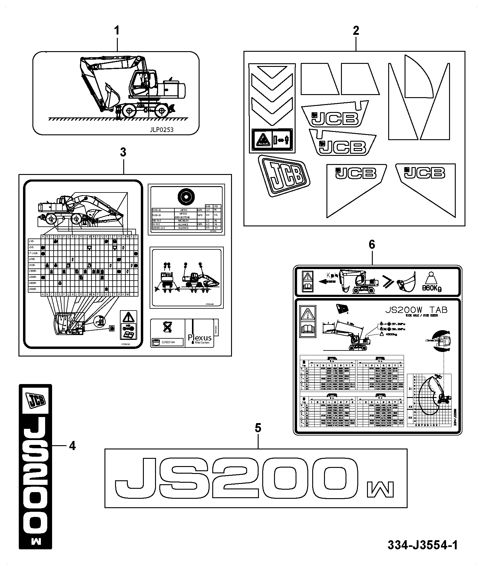 Схема 334/J3289 JCB