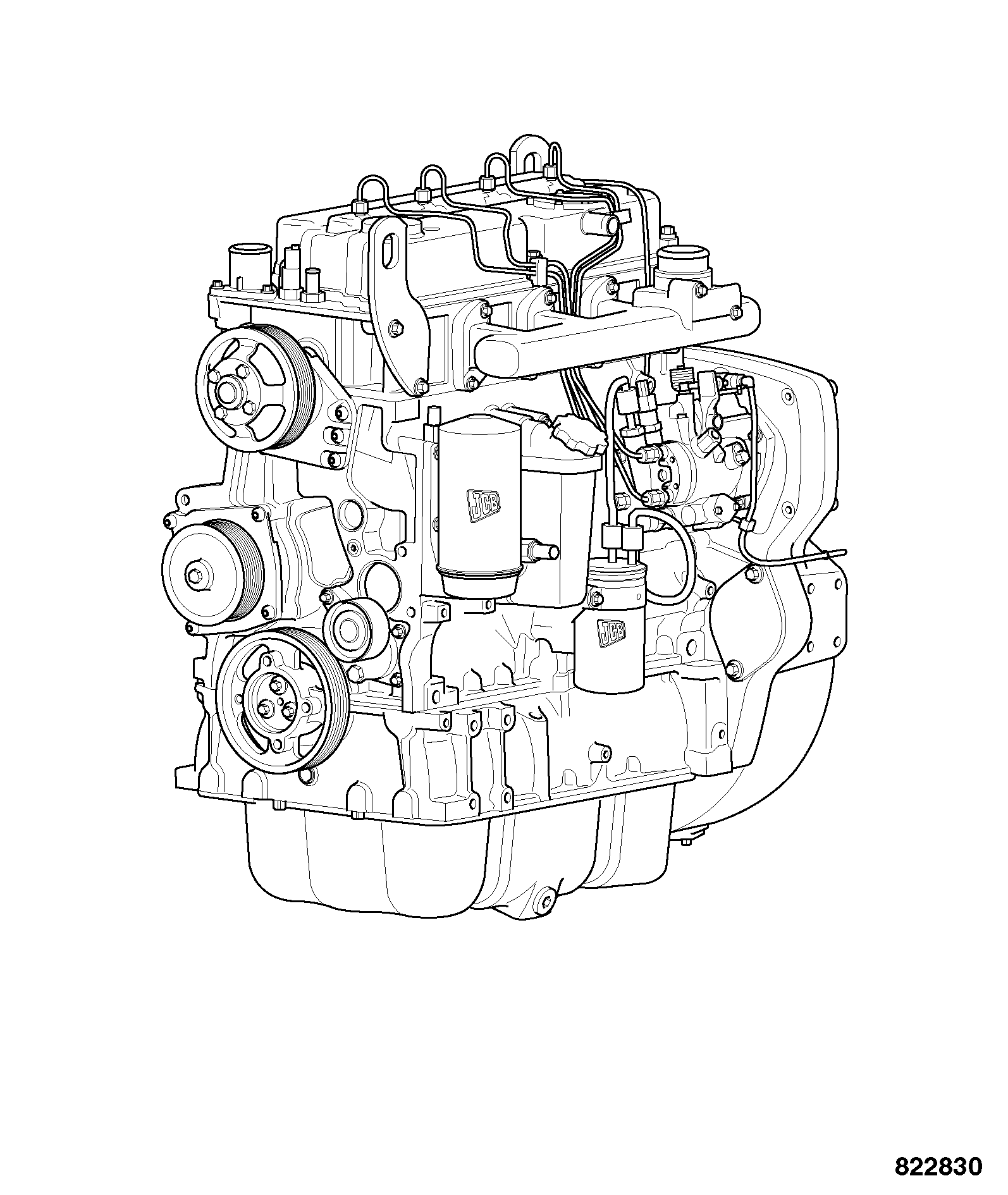 Двигатель 320/40244 JCB