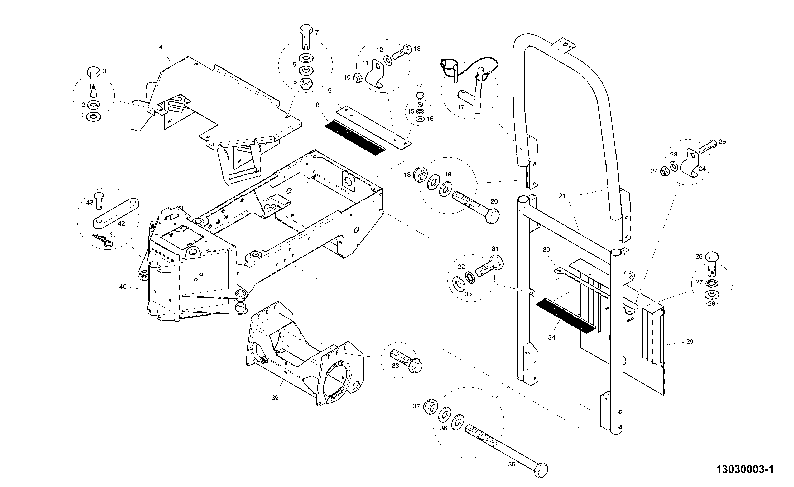 Установочный винт 336/A0723 JCB