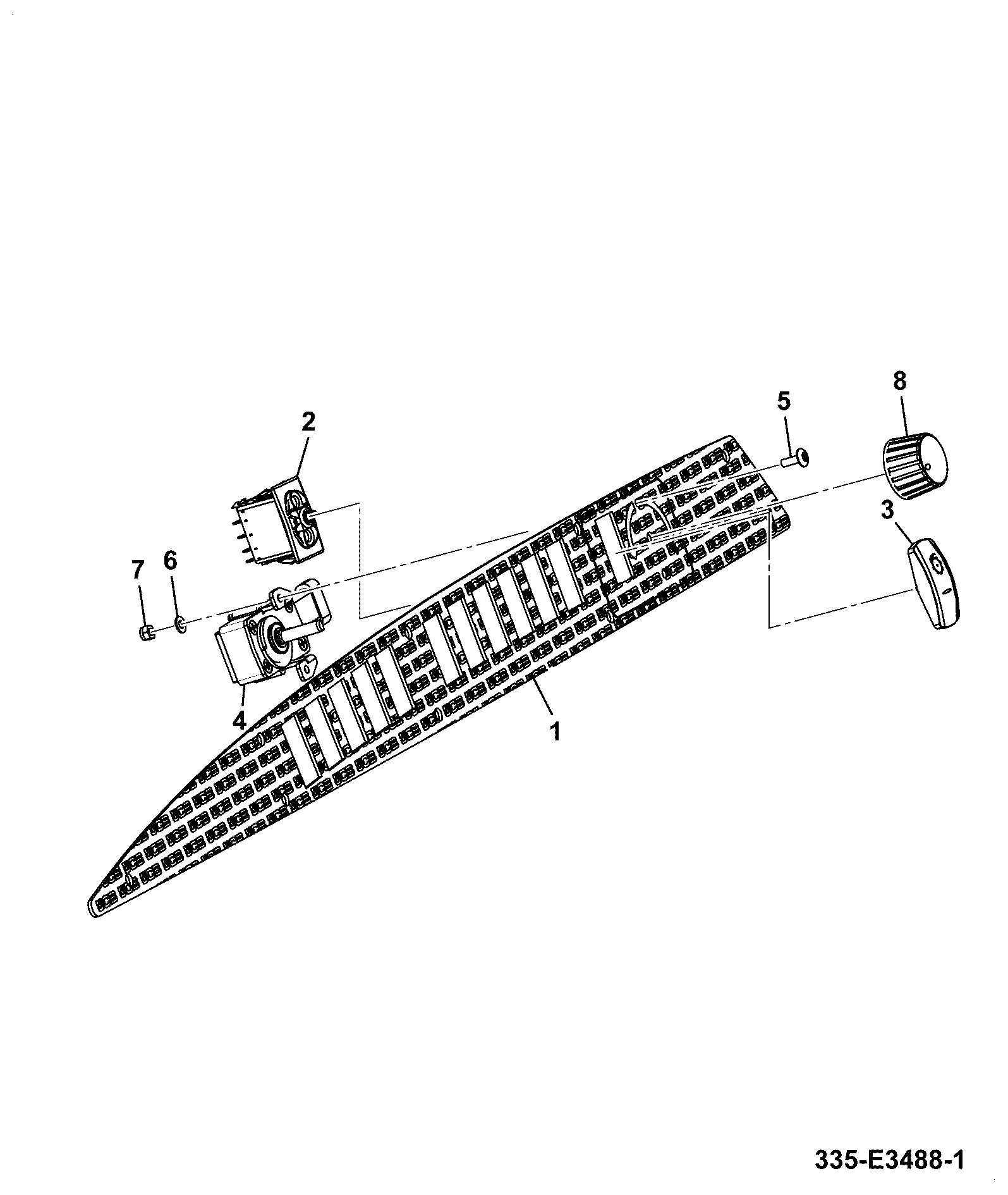 Пластина 334/R0720 JCB