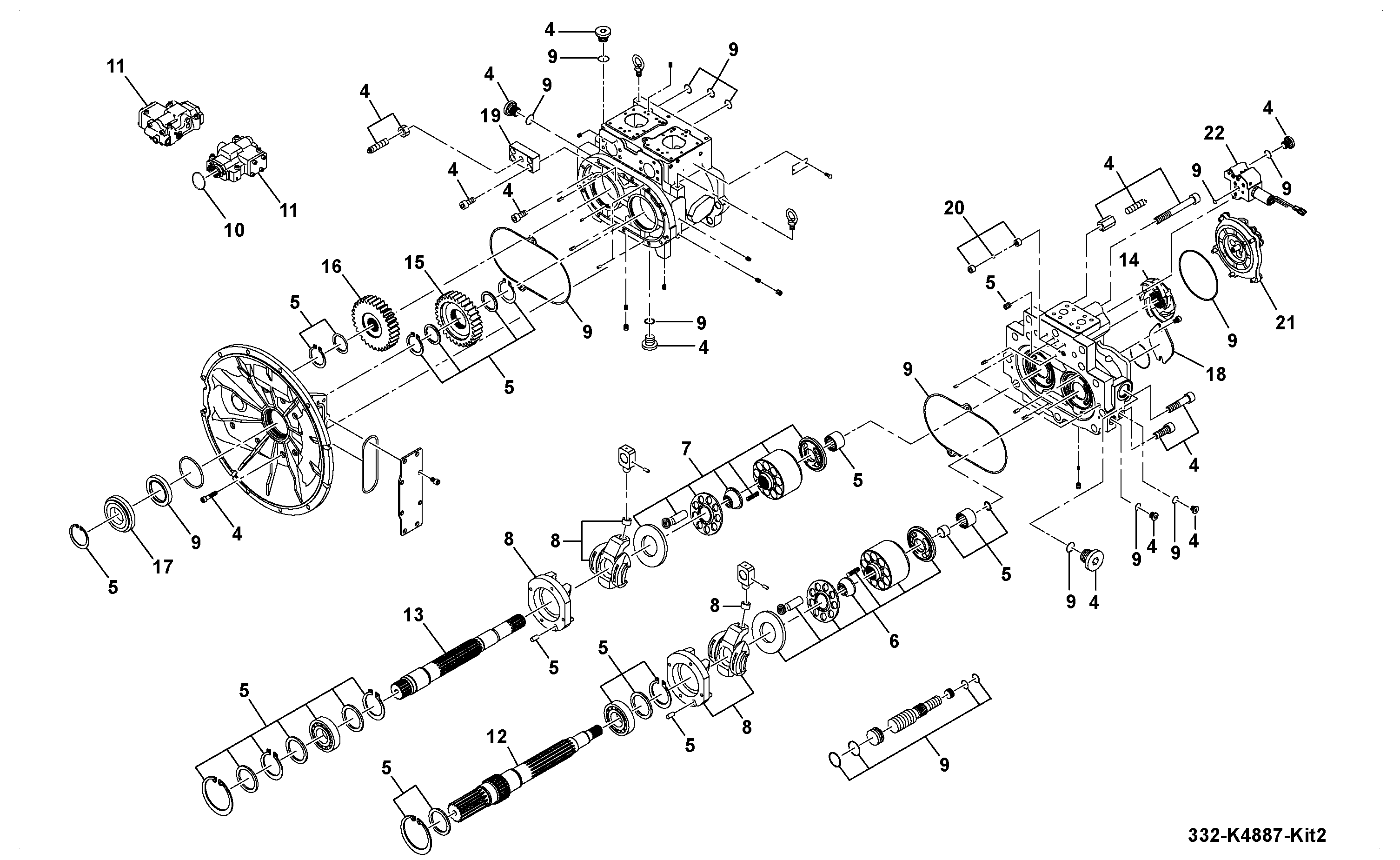 Комплект 334/E0595 JCB