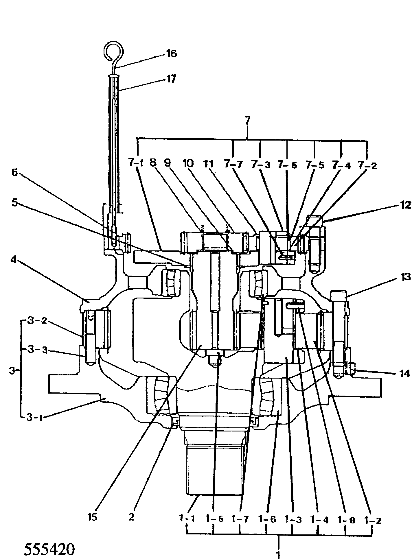 Шестерня LDM0140 JCB