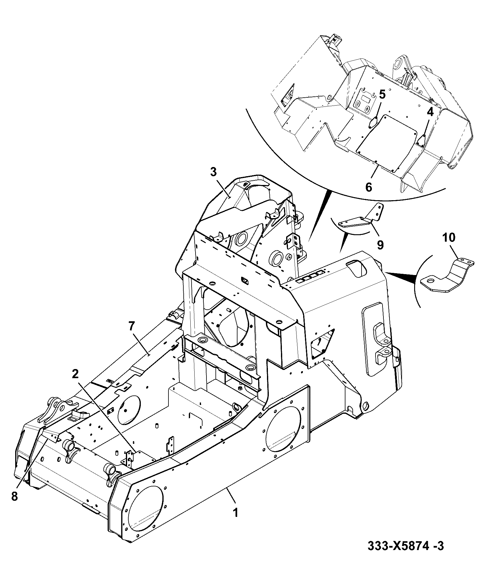 Шасси 333/X5873 JCB