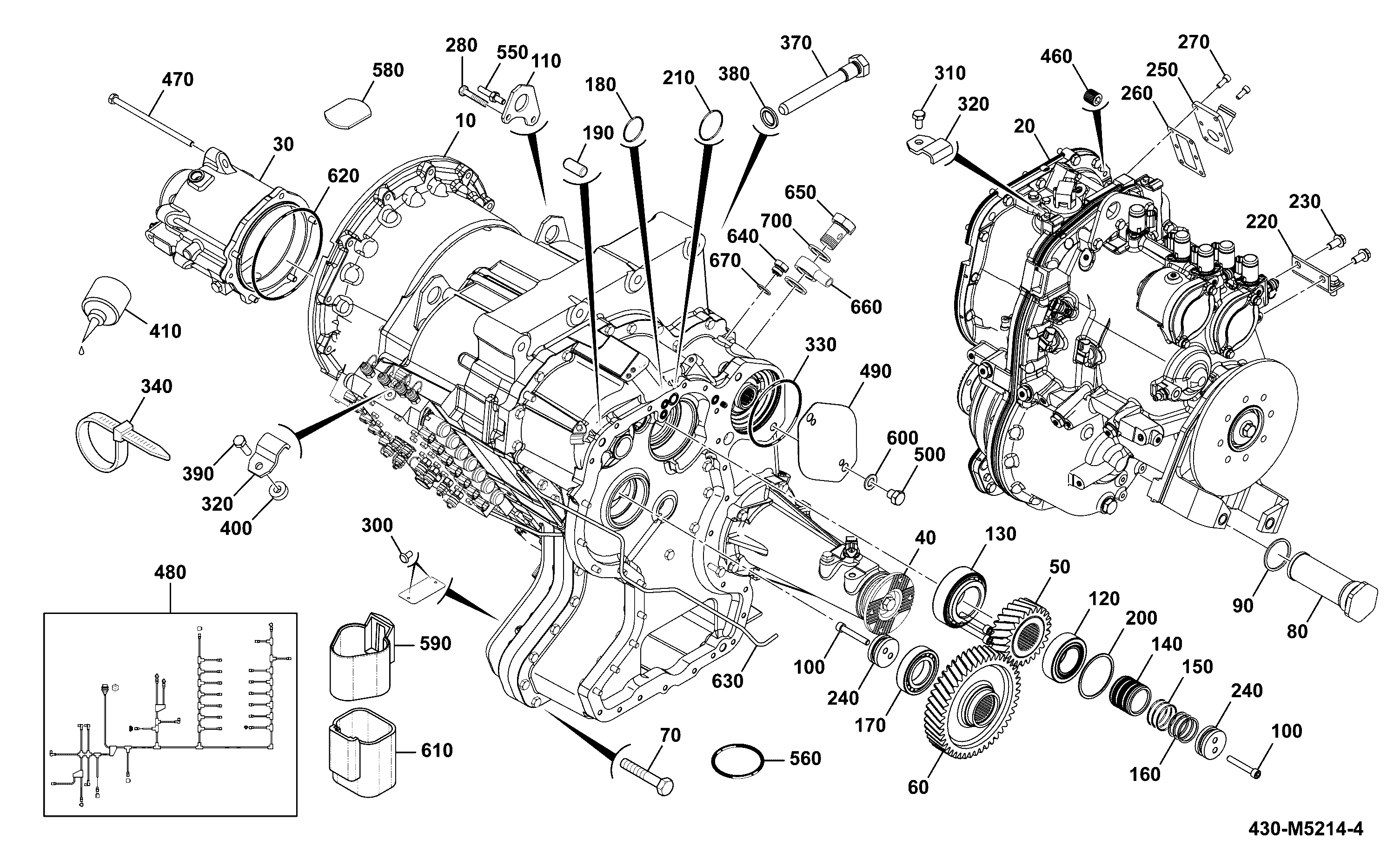 Коробка передач 459/M5218 JCB