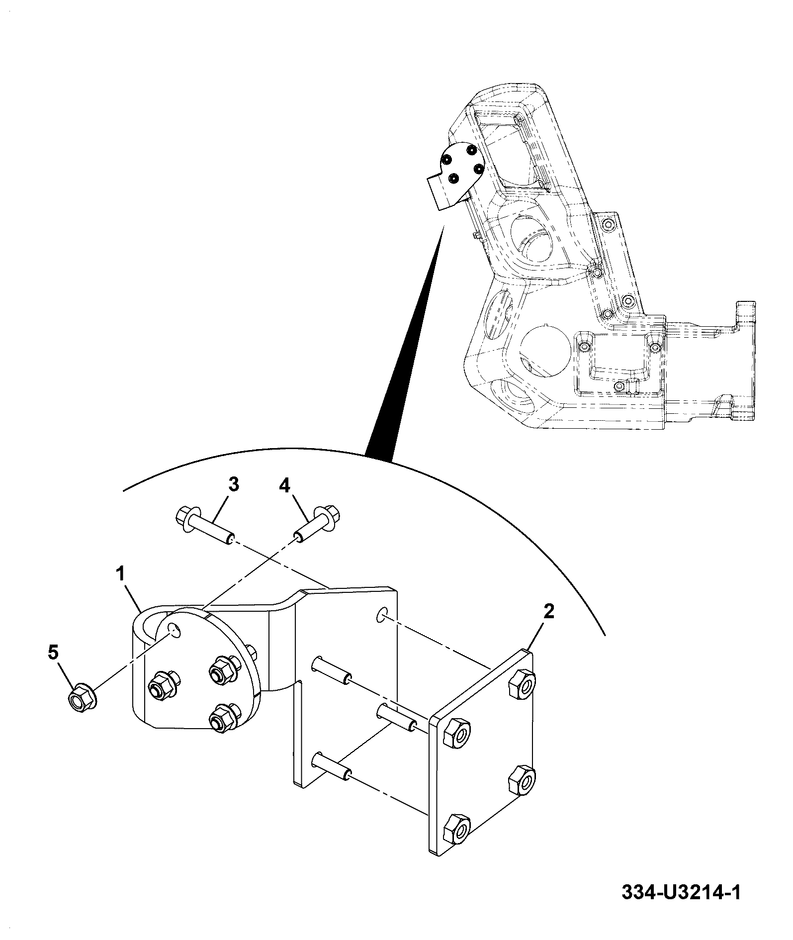 Опора 334/U3006 JCB