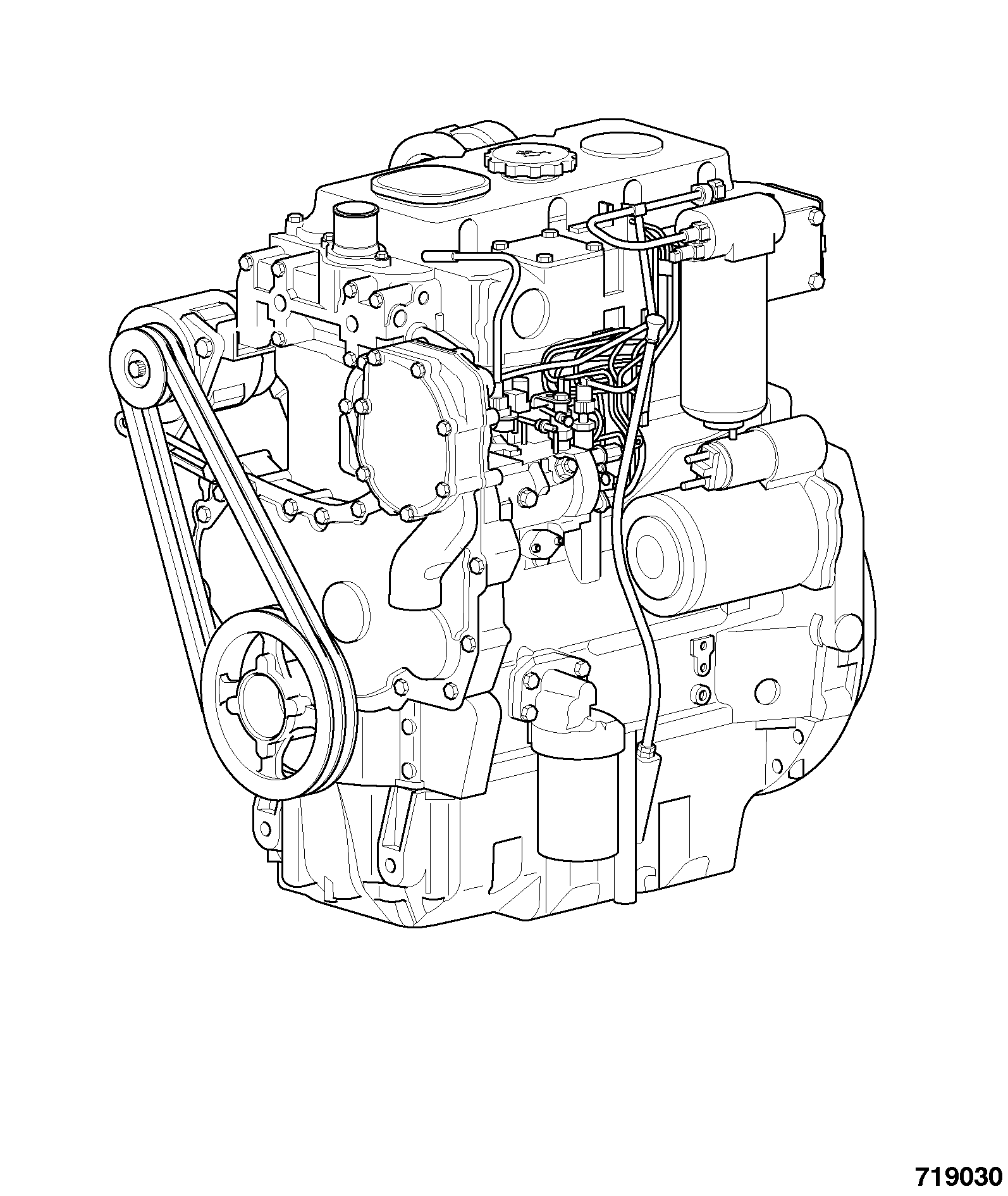 Двигатель 01/145236 JCB
