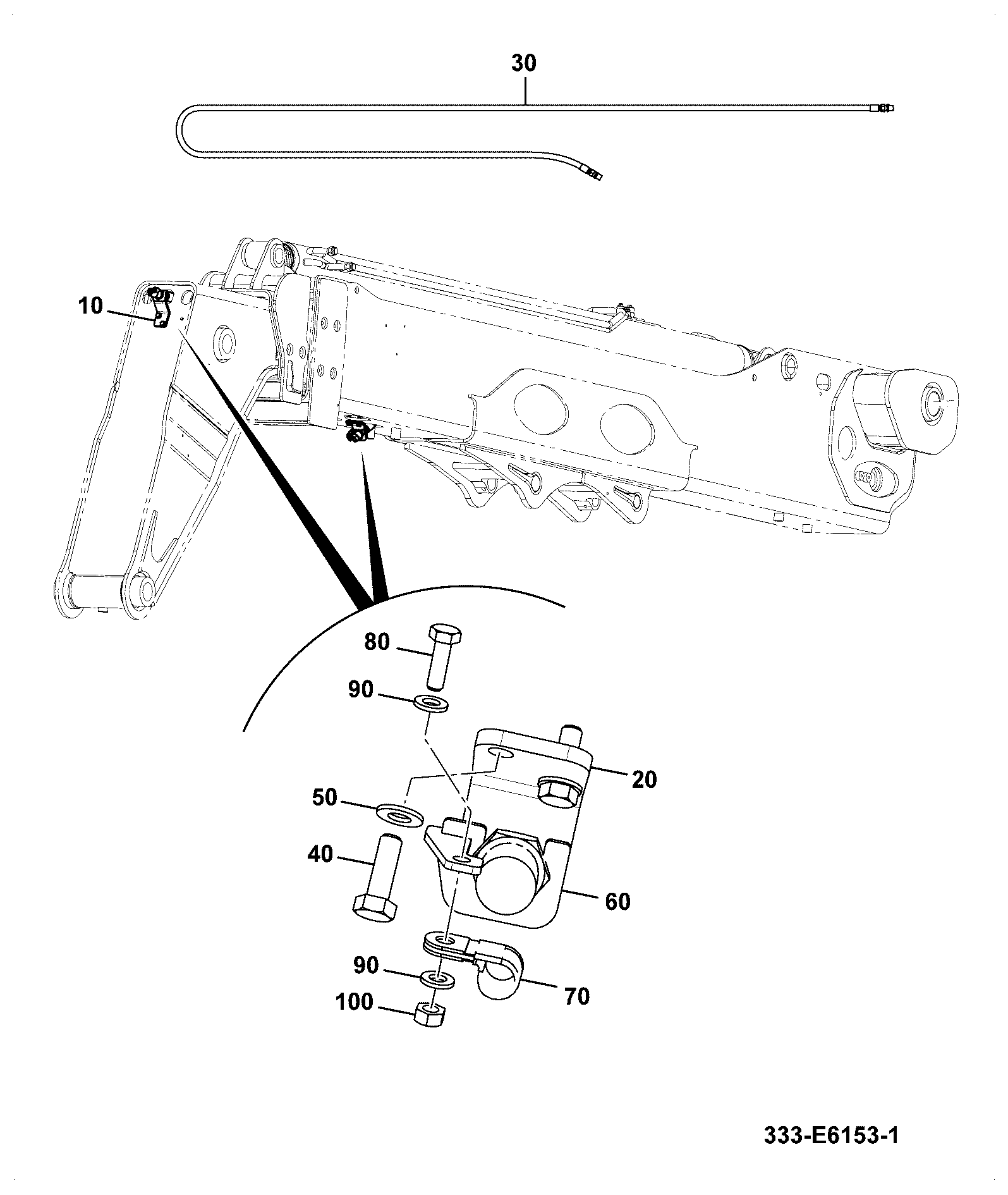 Жгут проводов 333/E6155 JCB