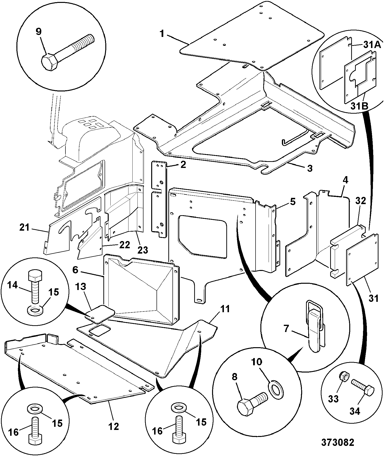панель 331/26236 JCB