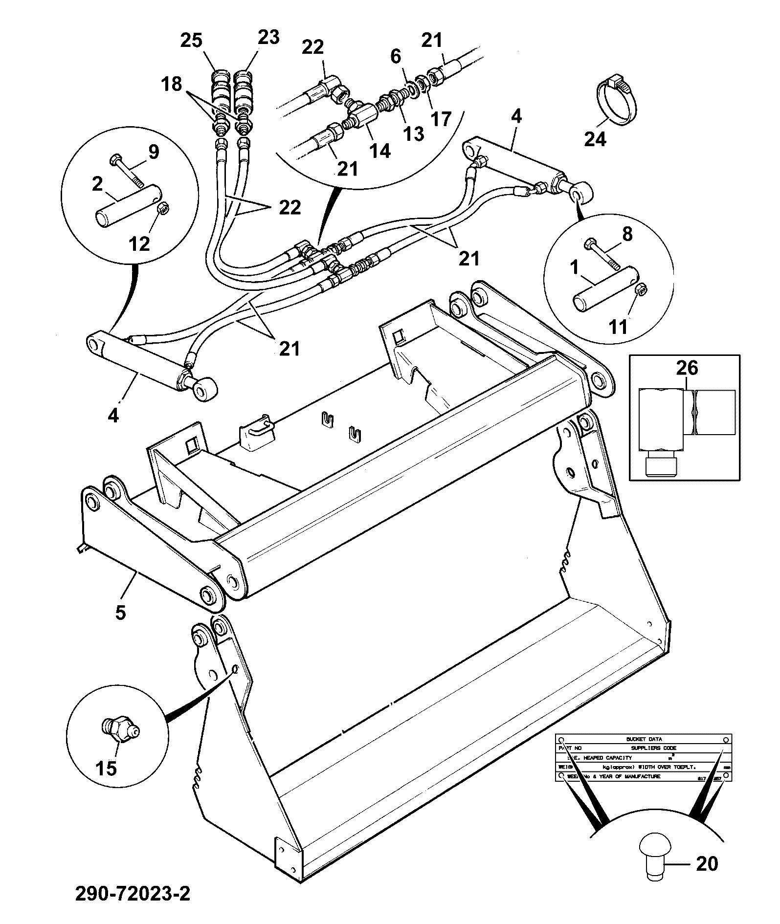Задний отвал 331/16436 JCB