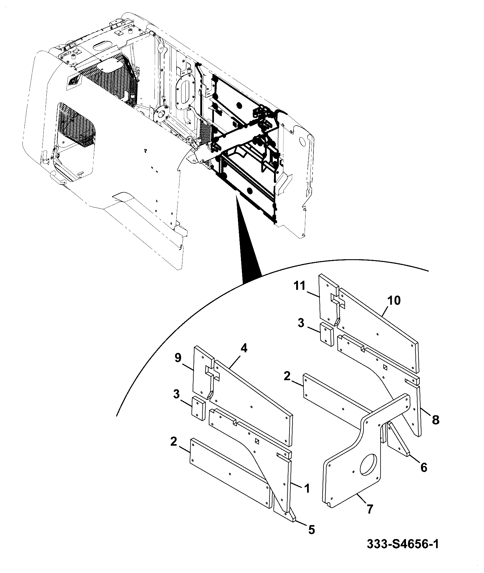 Панель 333/S4682 JCB