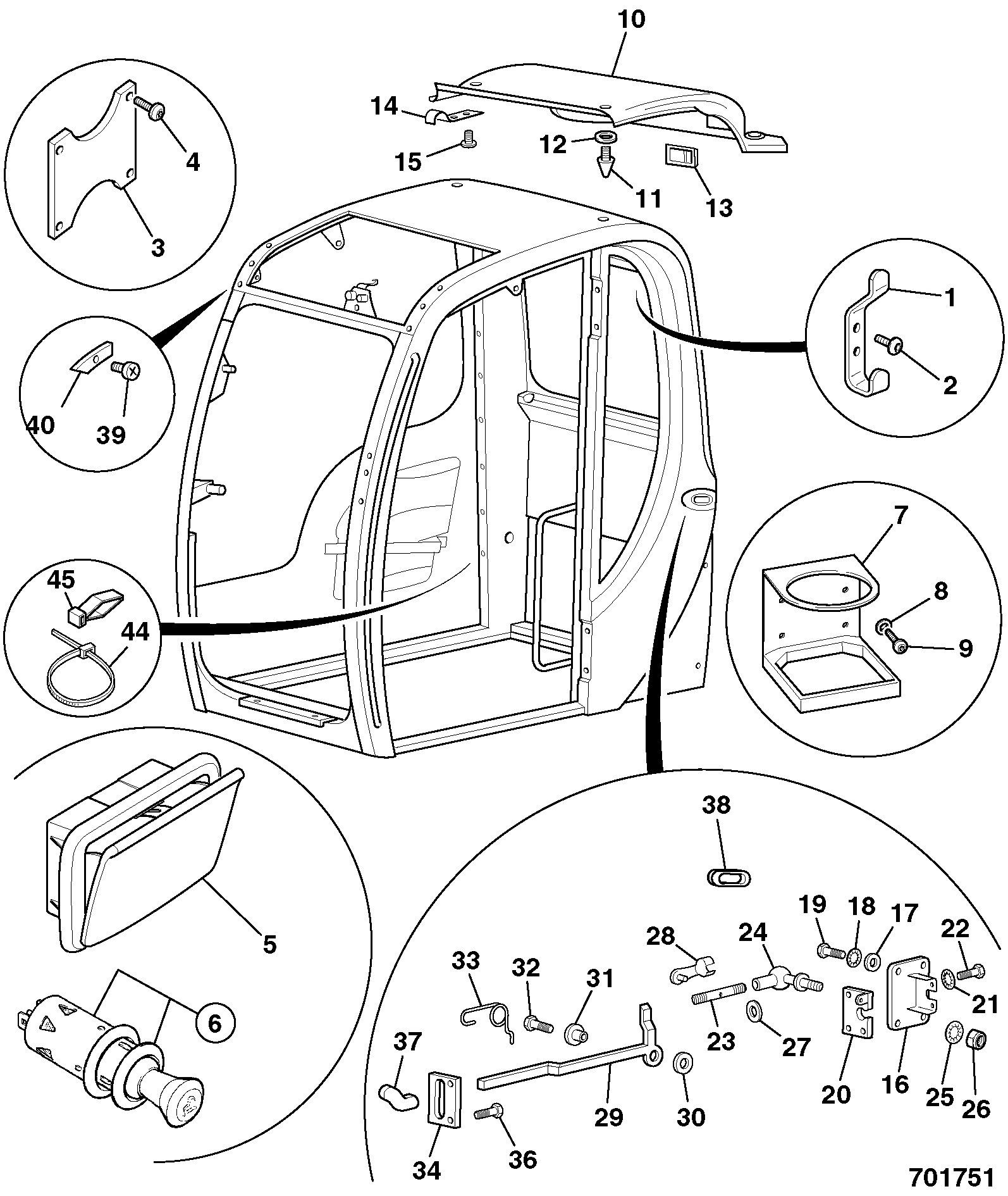 упор 331/41514 JCB