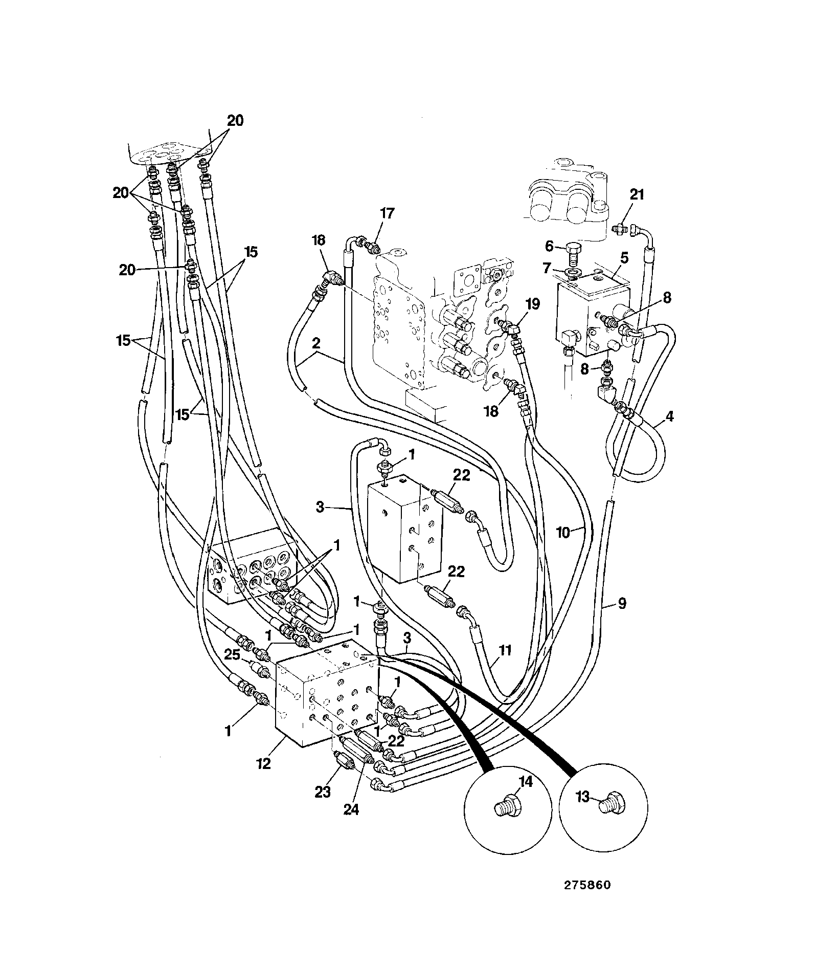 Шланг JLV1638 JCB