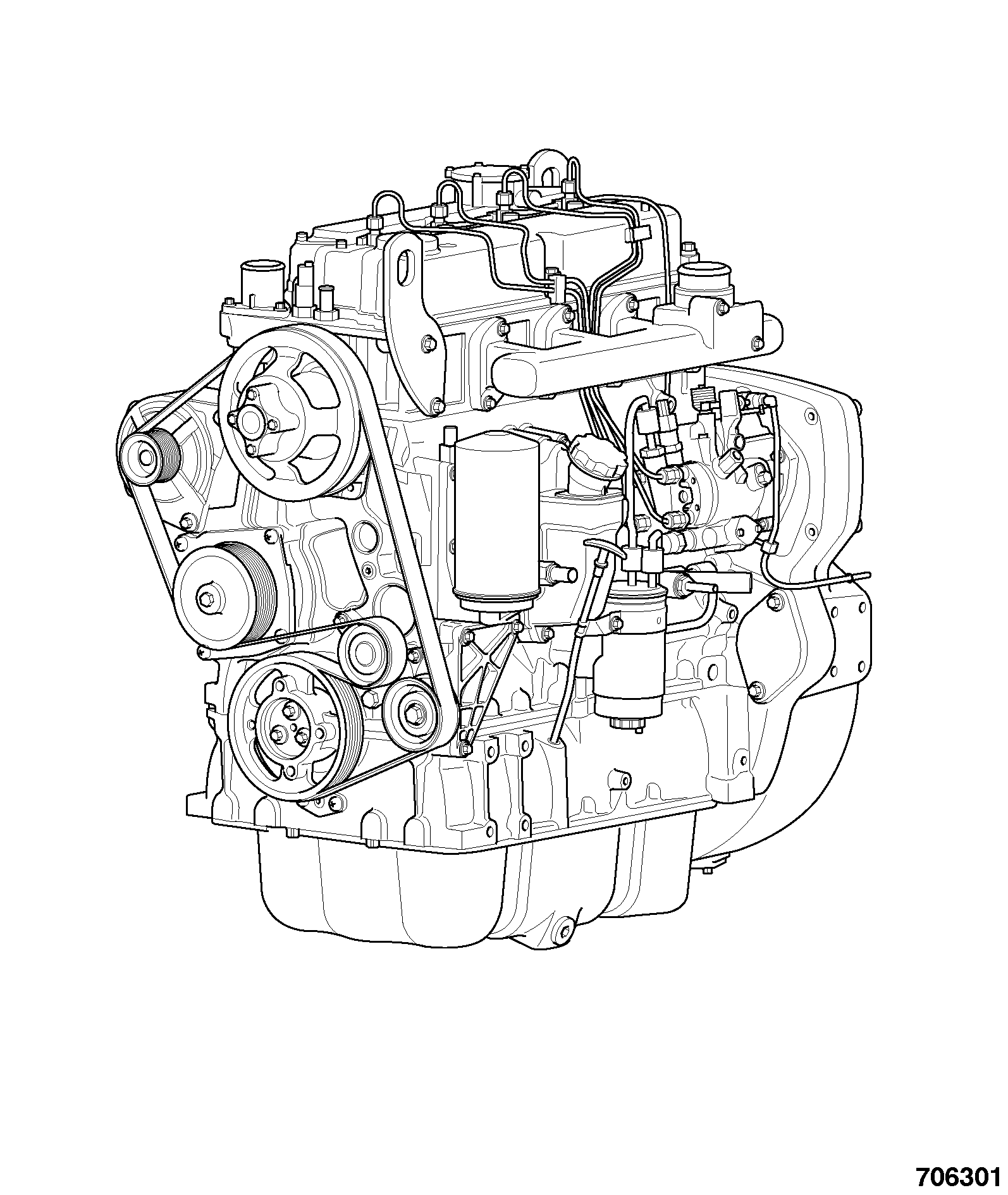 двигатель 320/50005 JCB