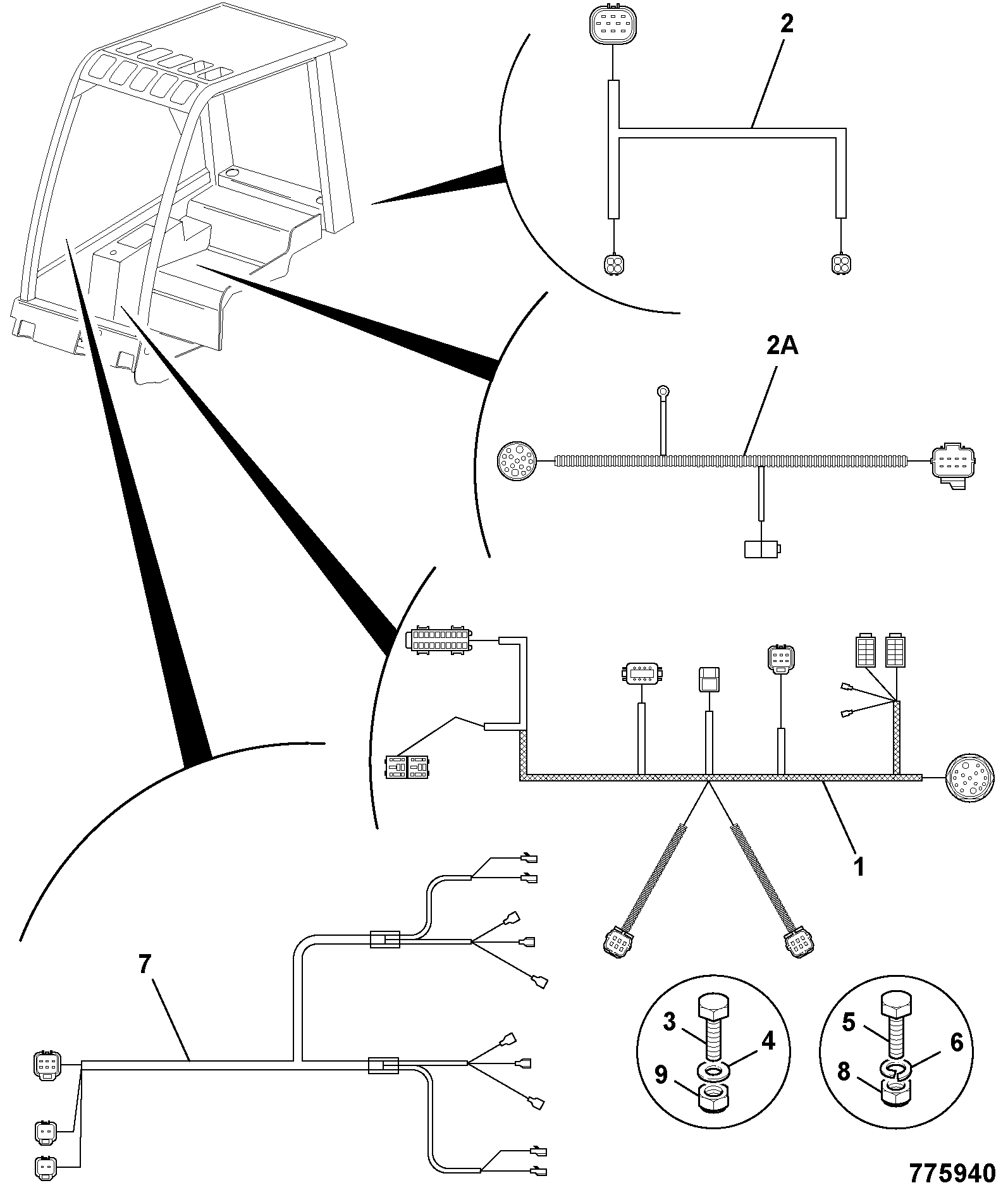 Жгут проводов 721/11773 JCB
