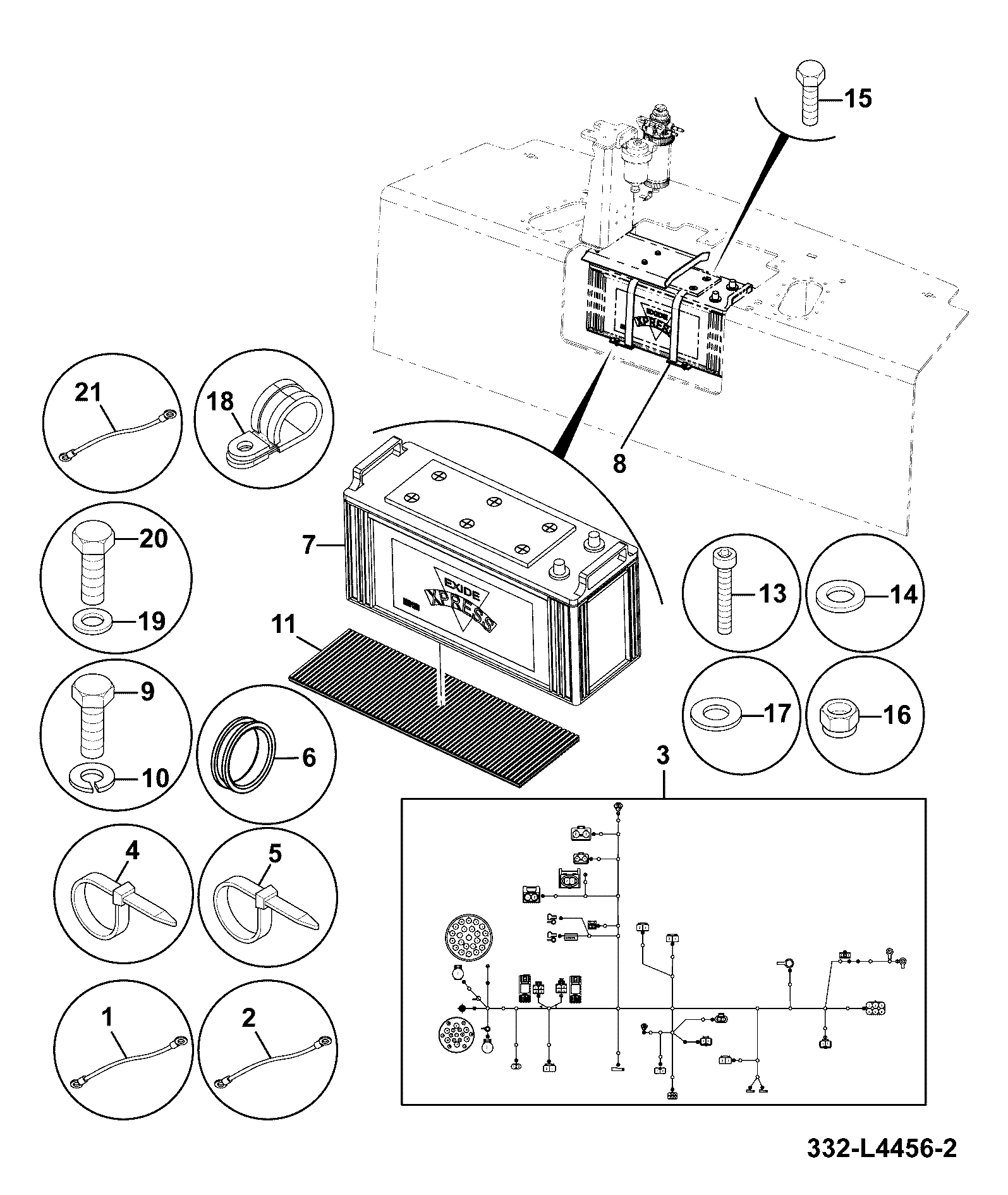 Подушка KRA1138 JCB