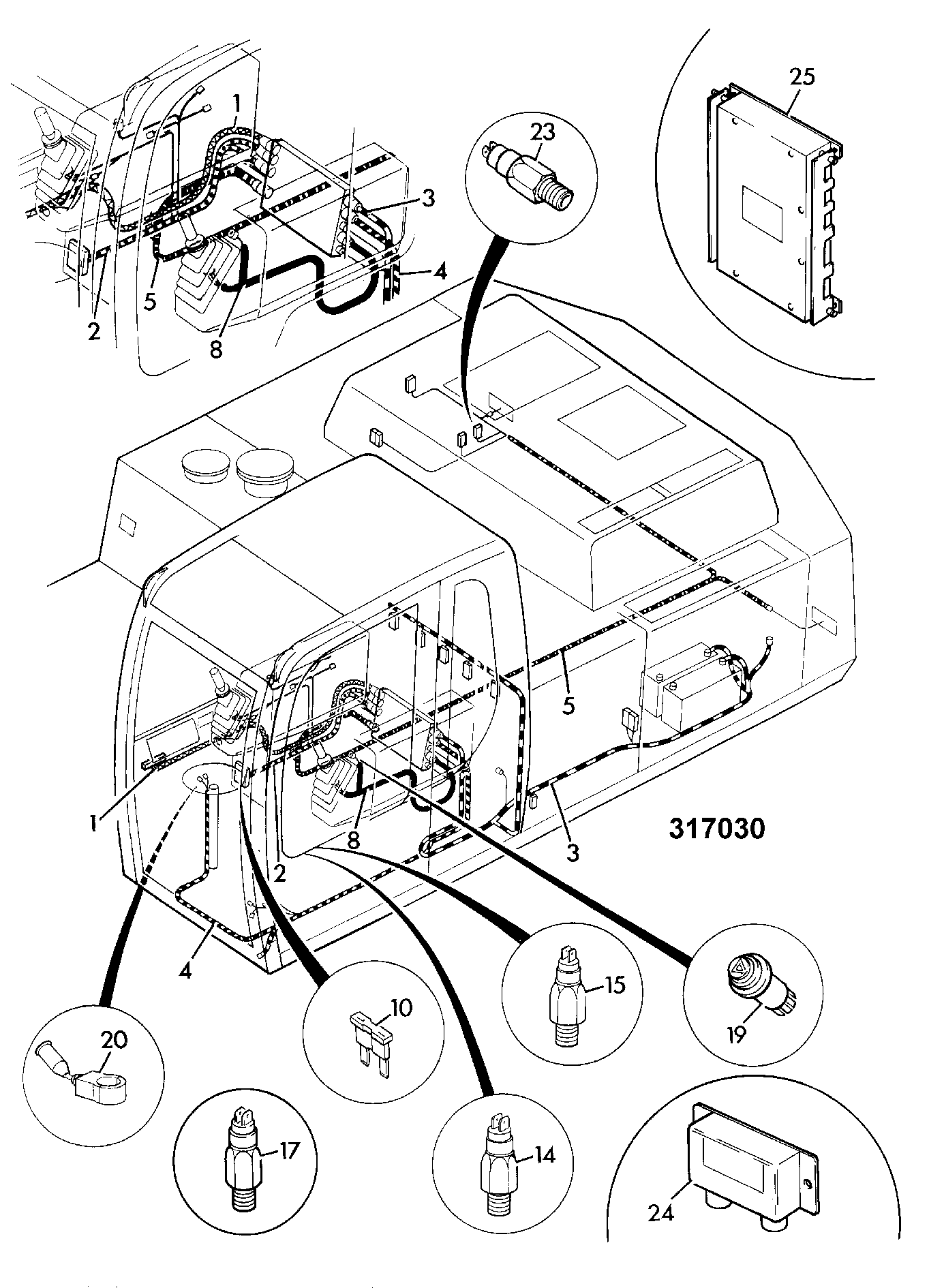 Выключатель JLR0052 JCB