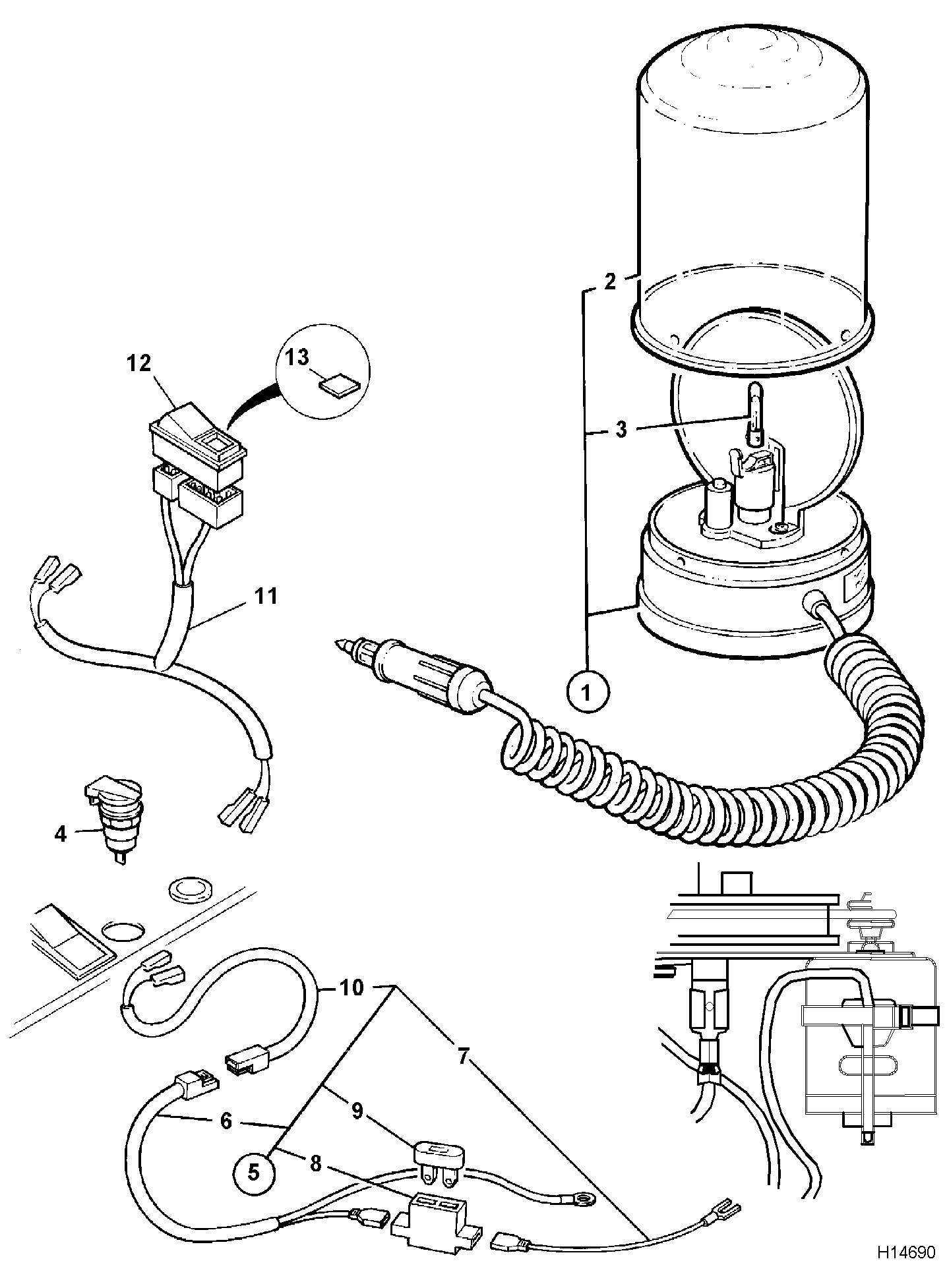 Жгут проводов 721/00509 JCB
