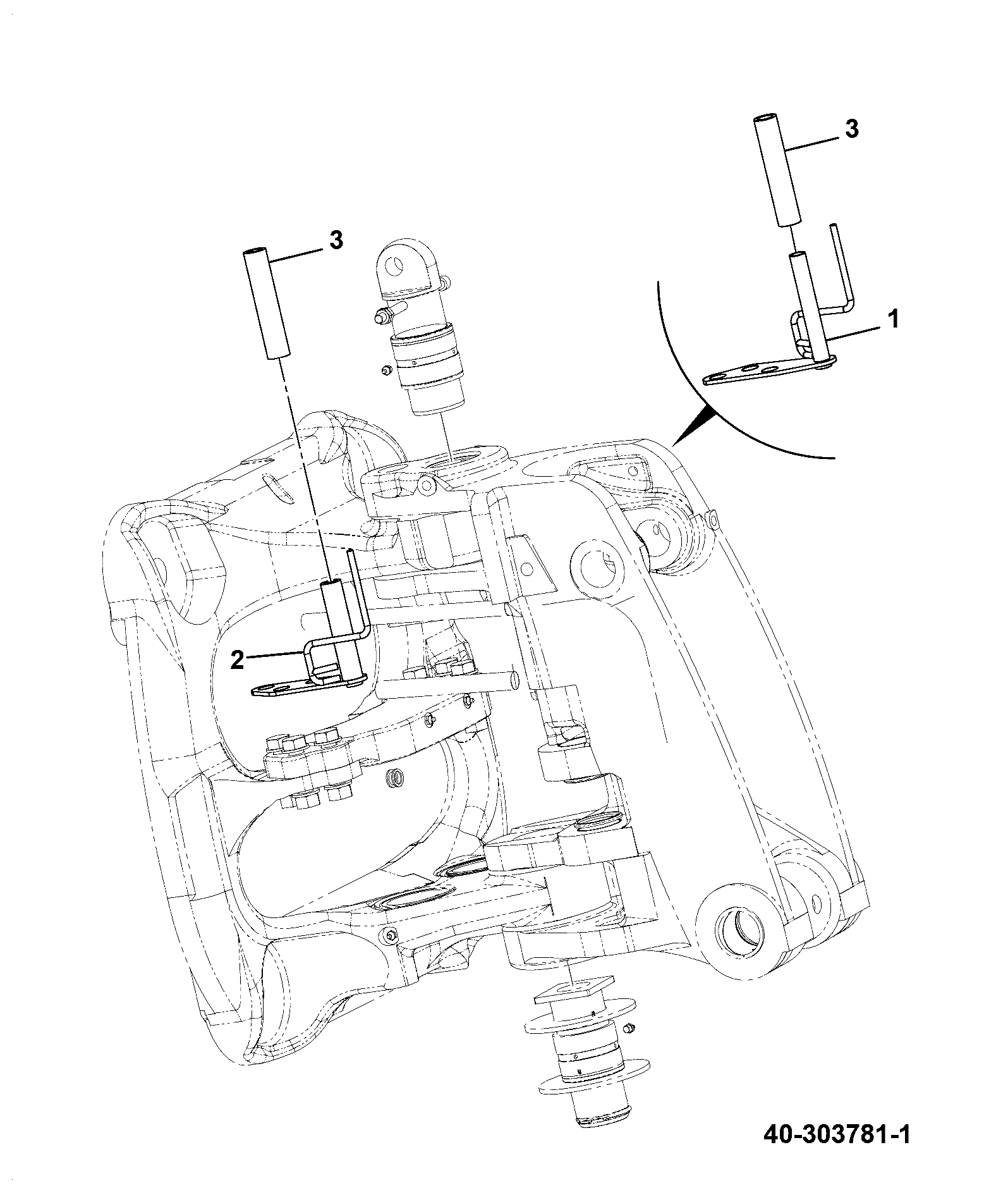 Направляющая 40/303355 JCB