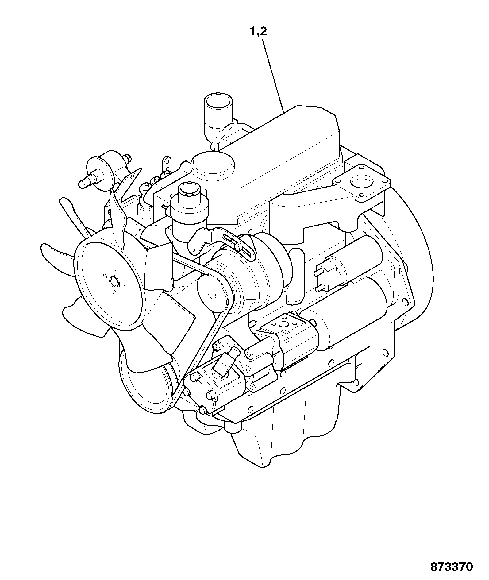 Двигатель 353/03935 JCB