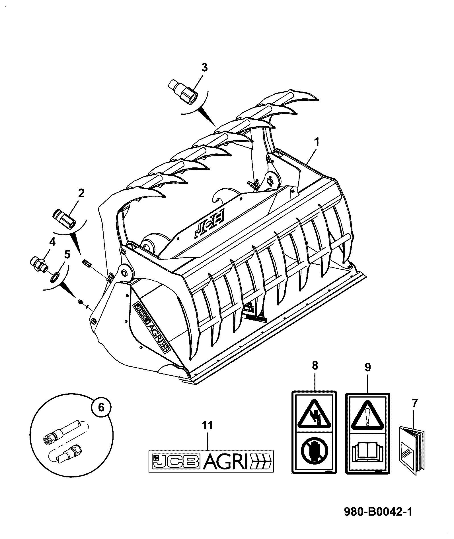 Ковш 335/H1609 JCB