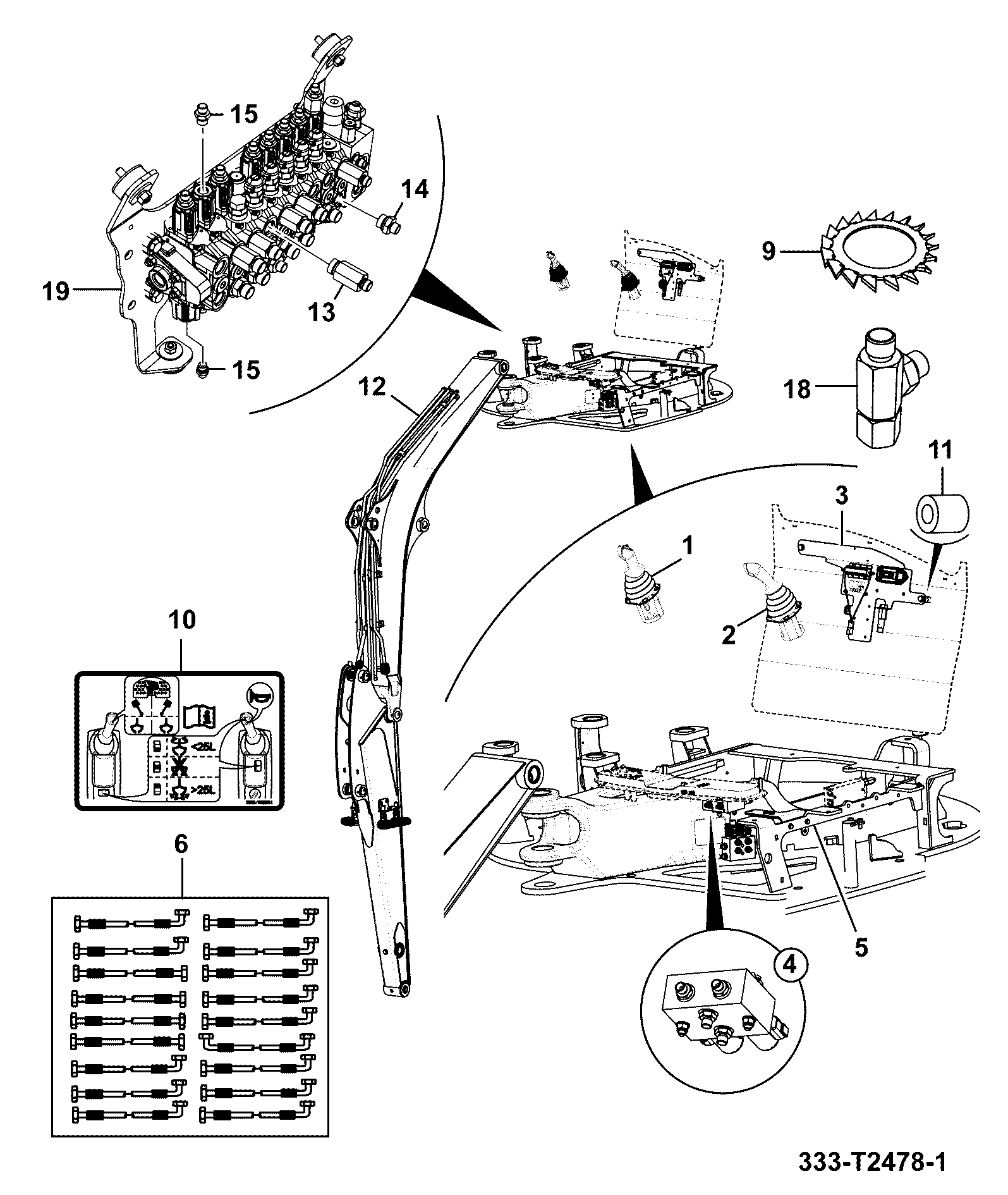 Клапан 333/T2490 JCB