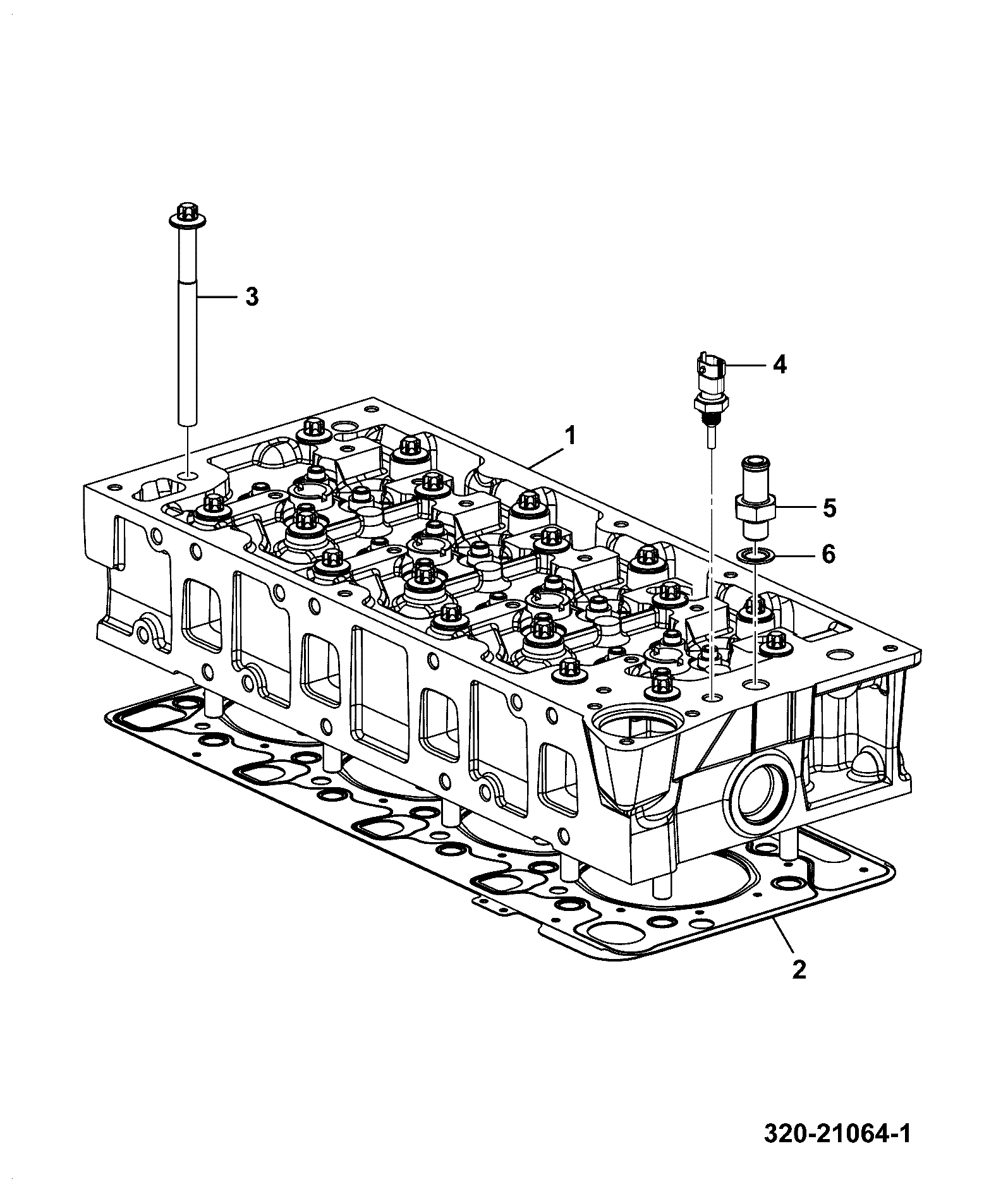 Головка 320/02760 JCB