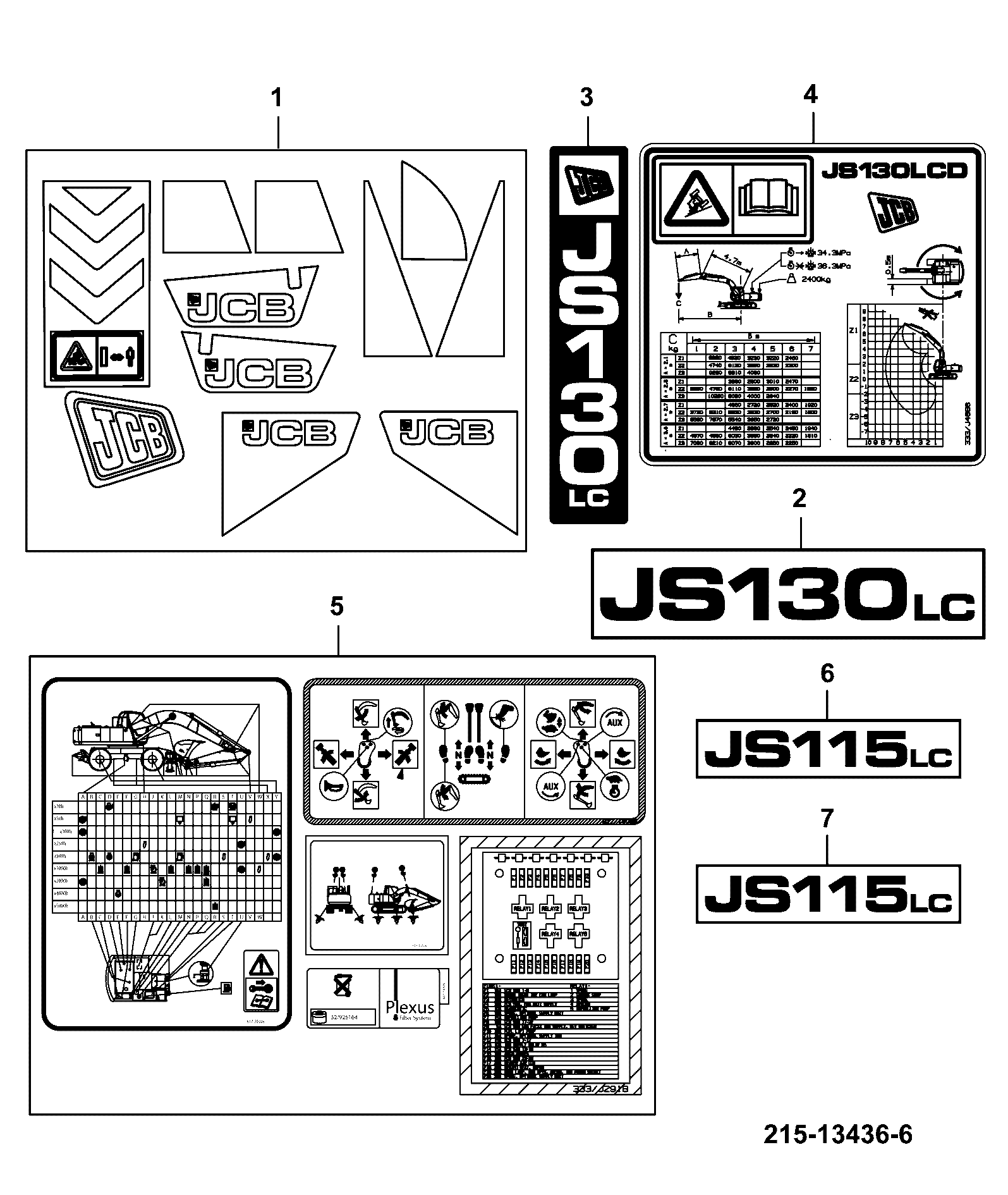 Наклейка 817/20954 JCB