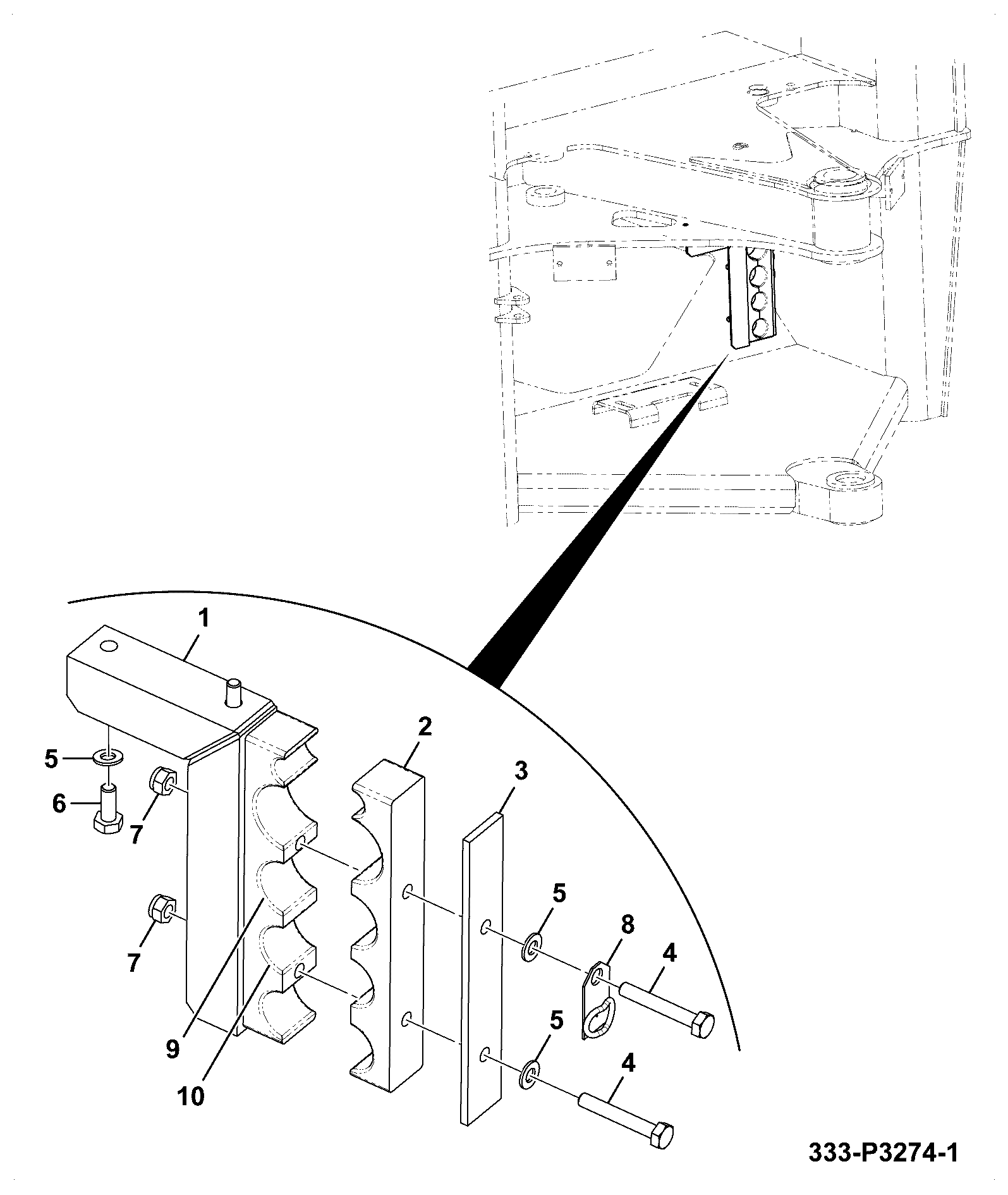 Планка 332/L9737 JCB