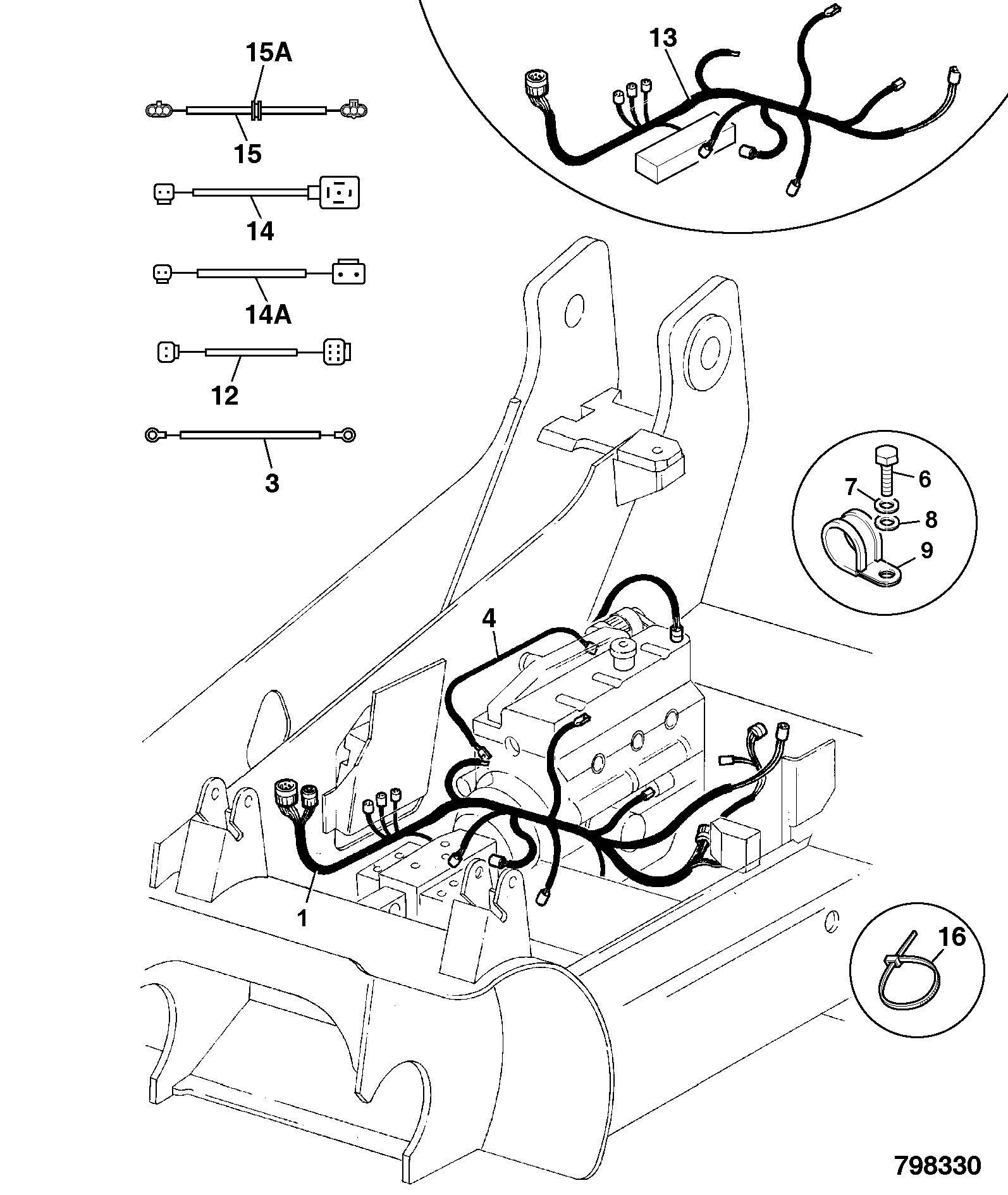 Жгут проводов 332/U3920 JCB
