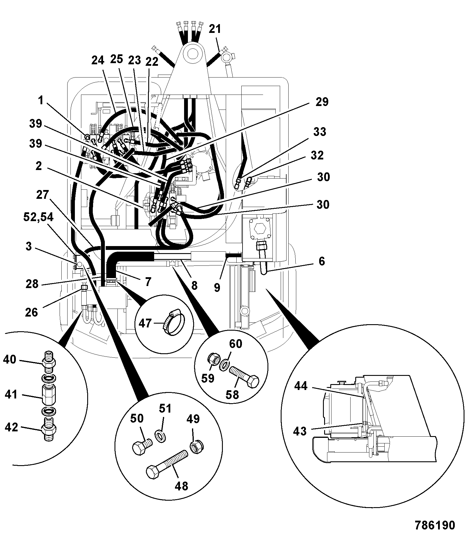Шланг 233/70087 JCB