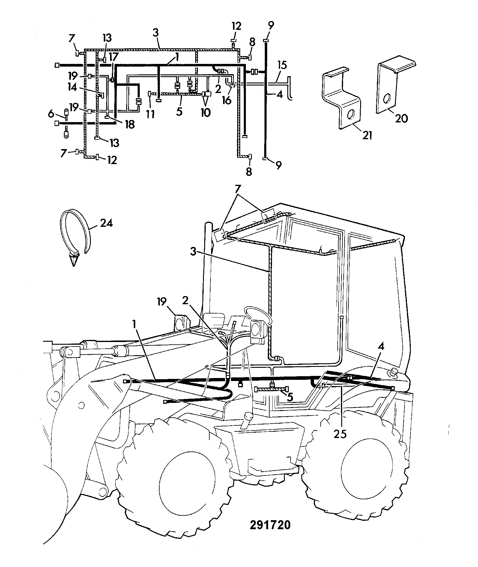 Жгут проводов 719/96400 JCB