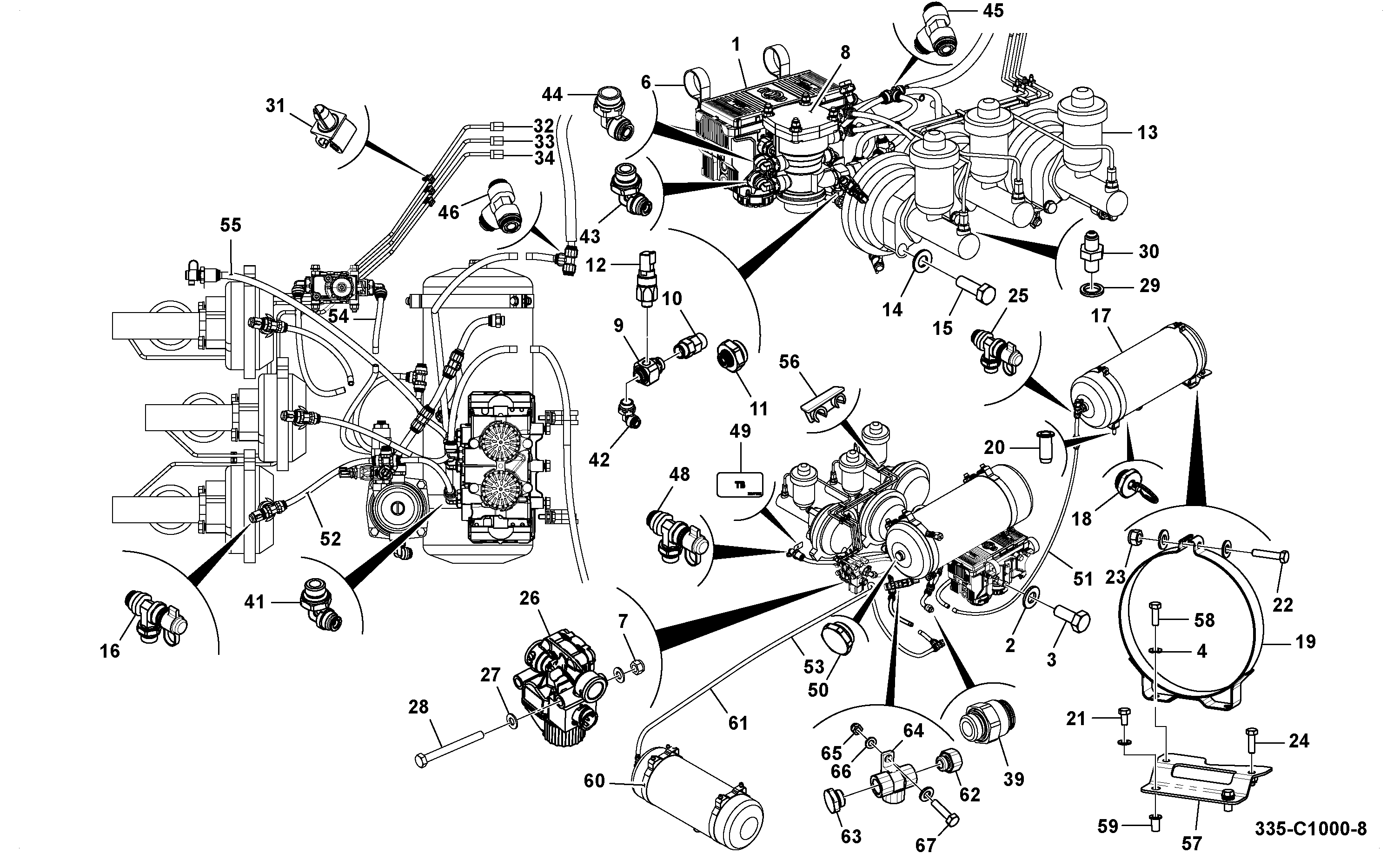 Гайка 1371/0203 JCB