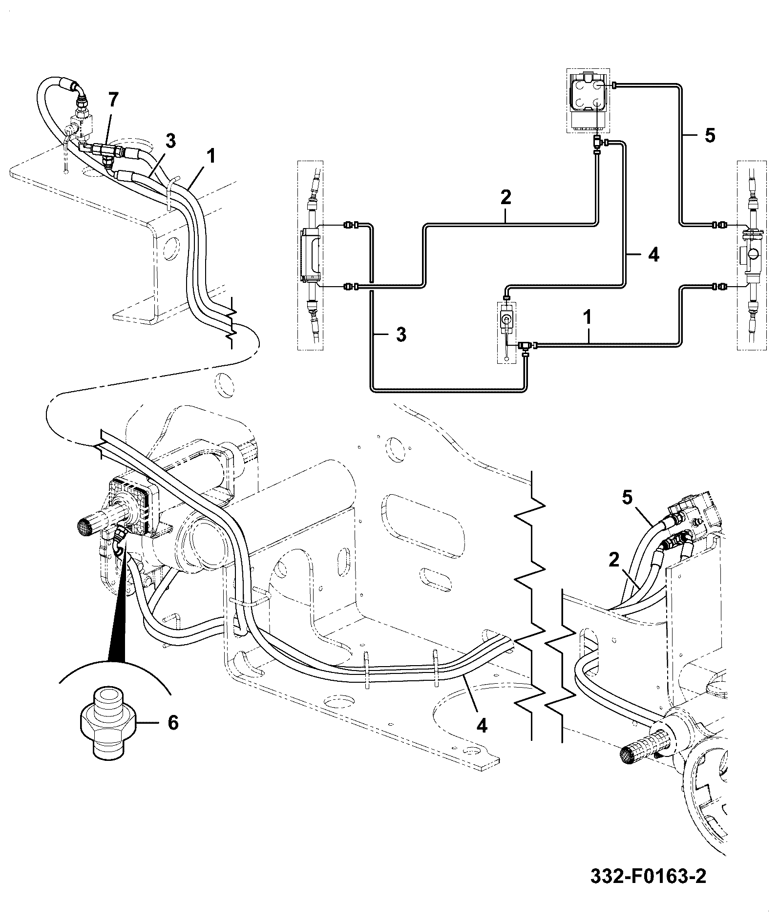 Шланг 332/G3523 JCB