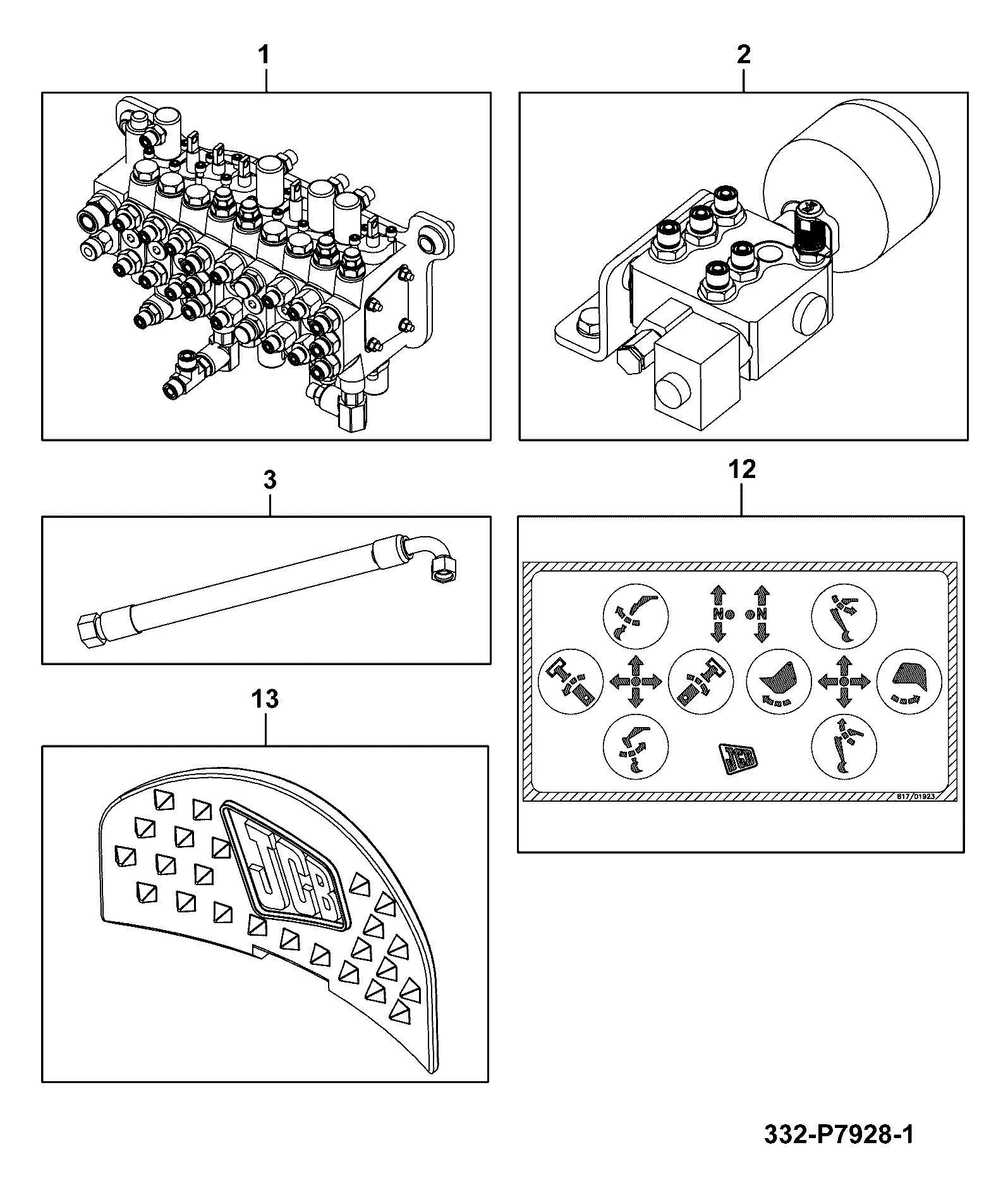 Шланг & трубопровод 332/P7926 JCB
