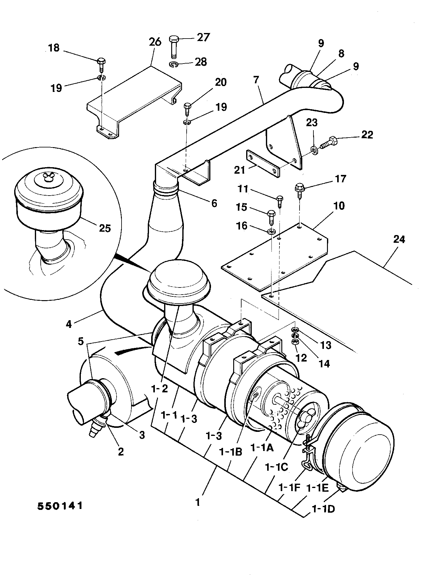 Фильтр KNH0446 JCB