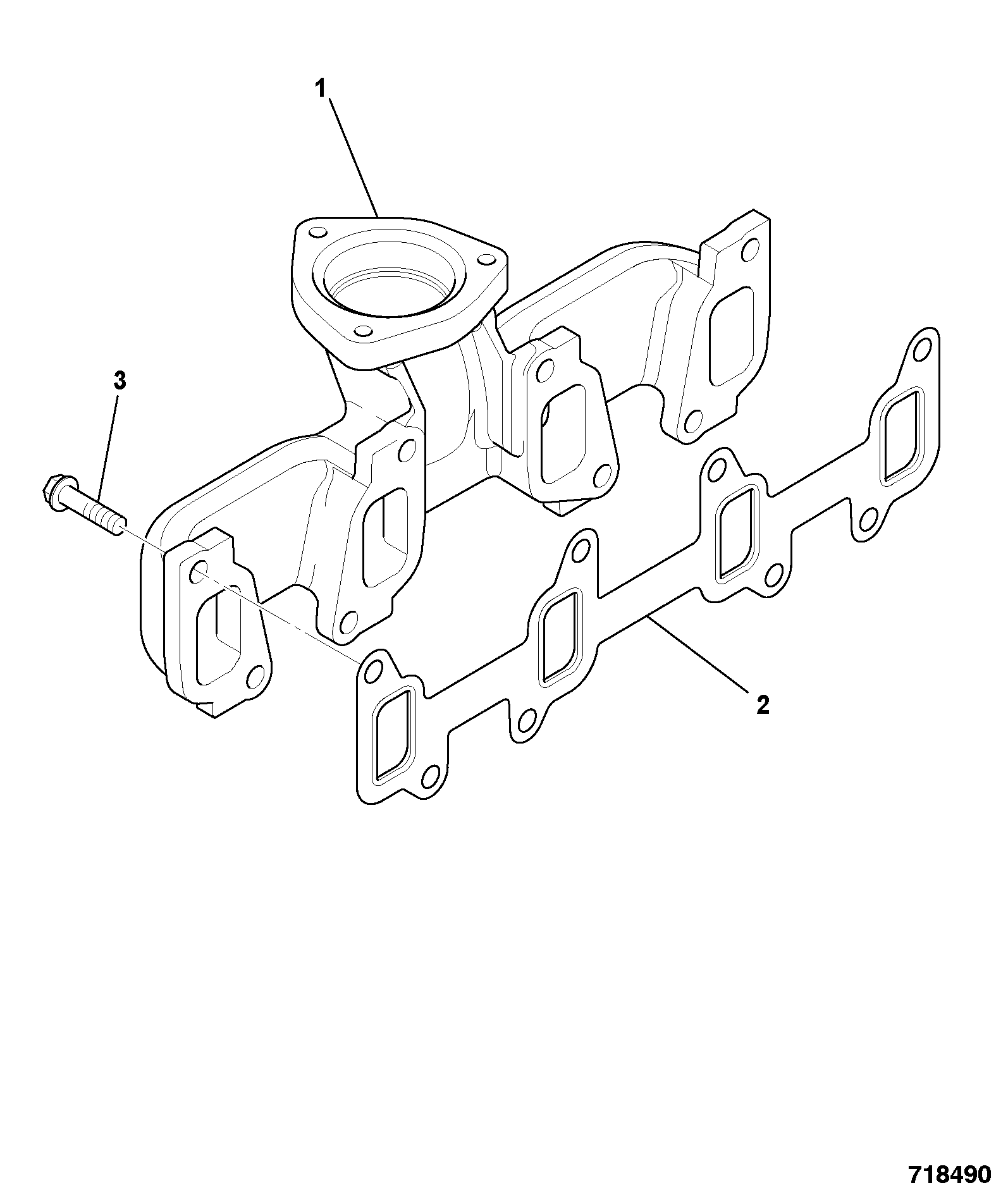 Коллектор 02/203150 JCB