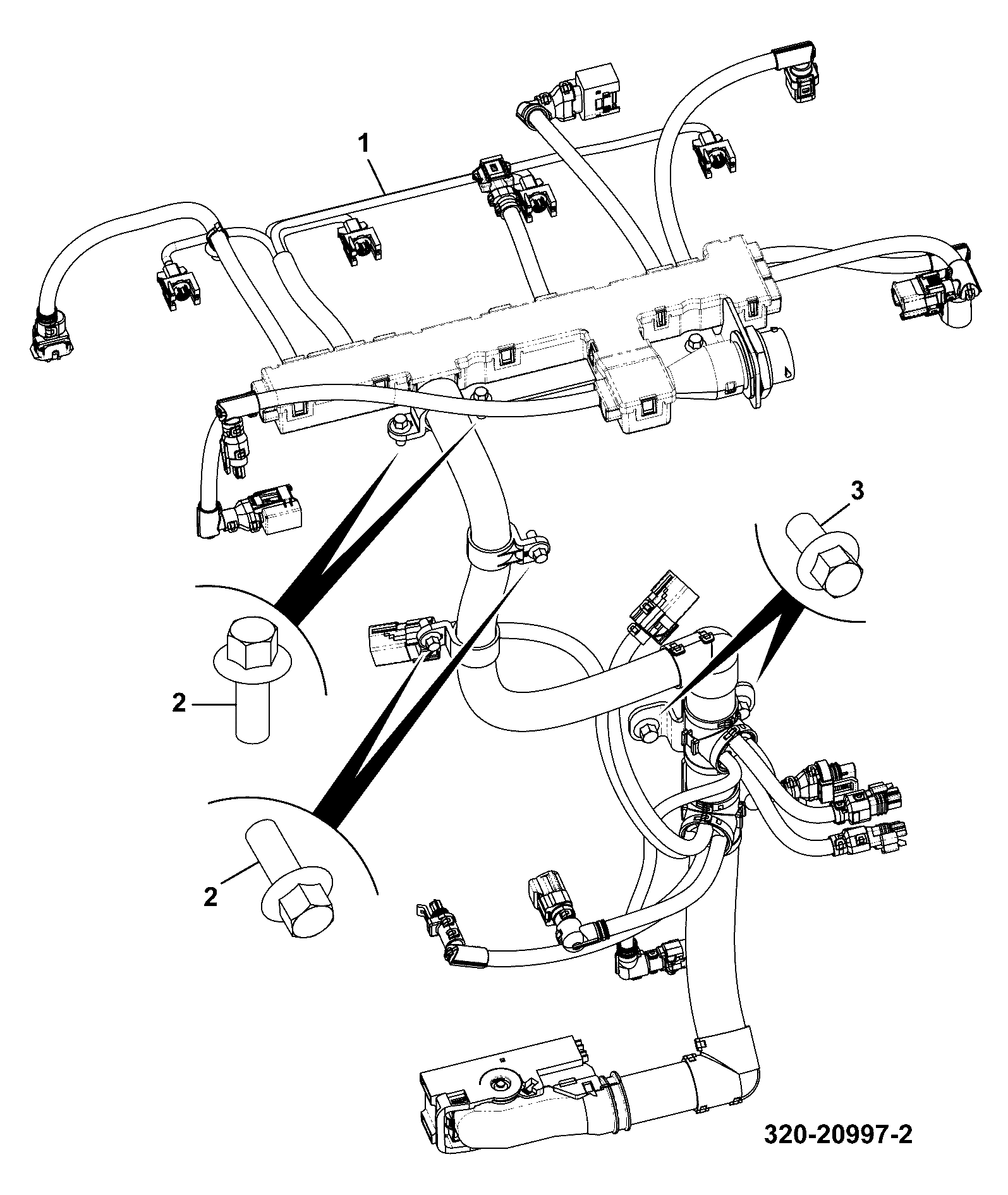 Жгут проводов 320/09720 JCB