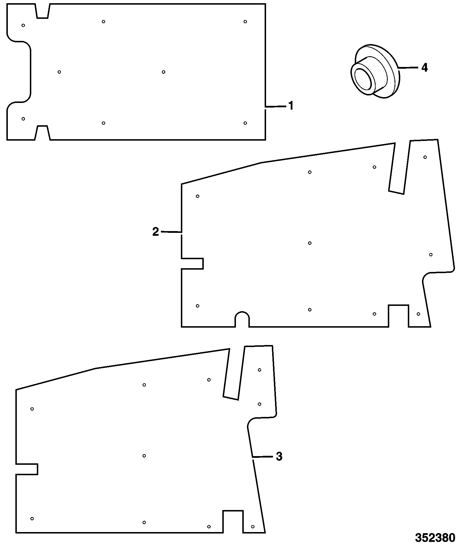 панель 331/26184 JCB