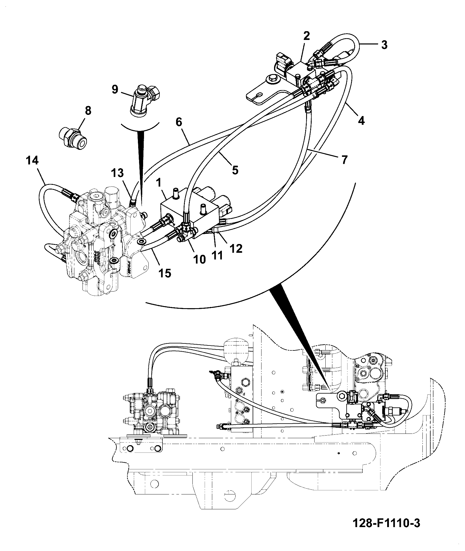 Шланг 11AP/AA074 JCB