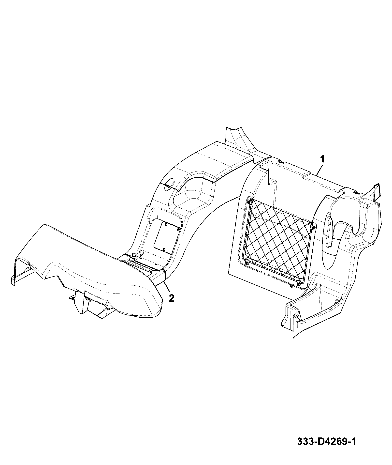 Облицовка 333/D4271 JCB